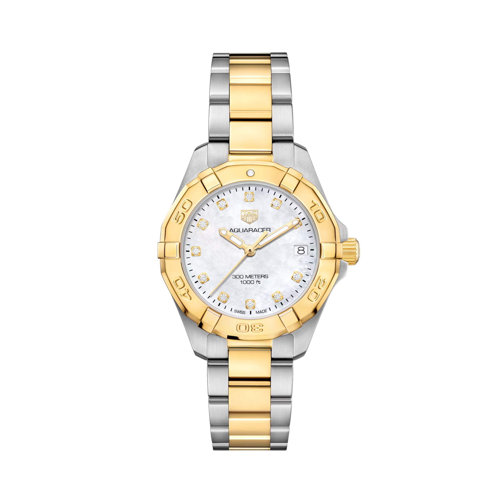 Tag Heuer Aquaracer 32mm, Mother of Pearl Dial, Diamond Numerals_1