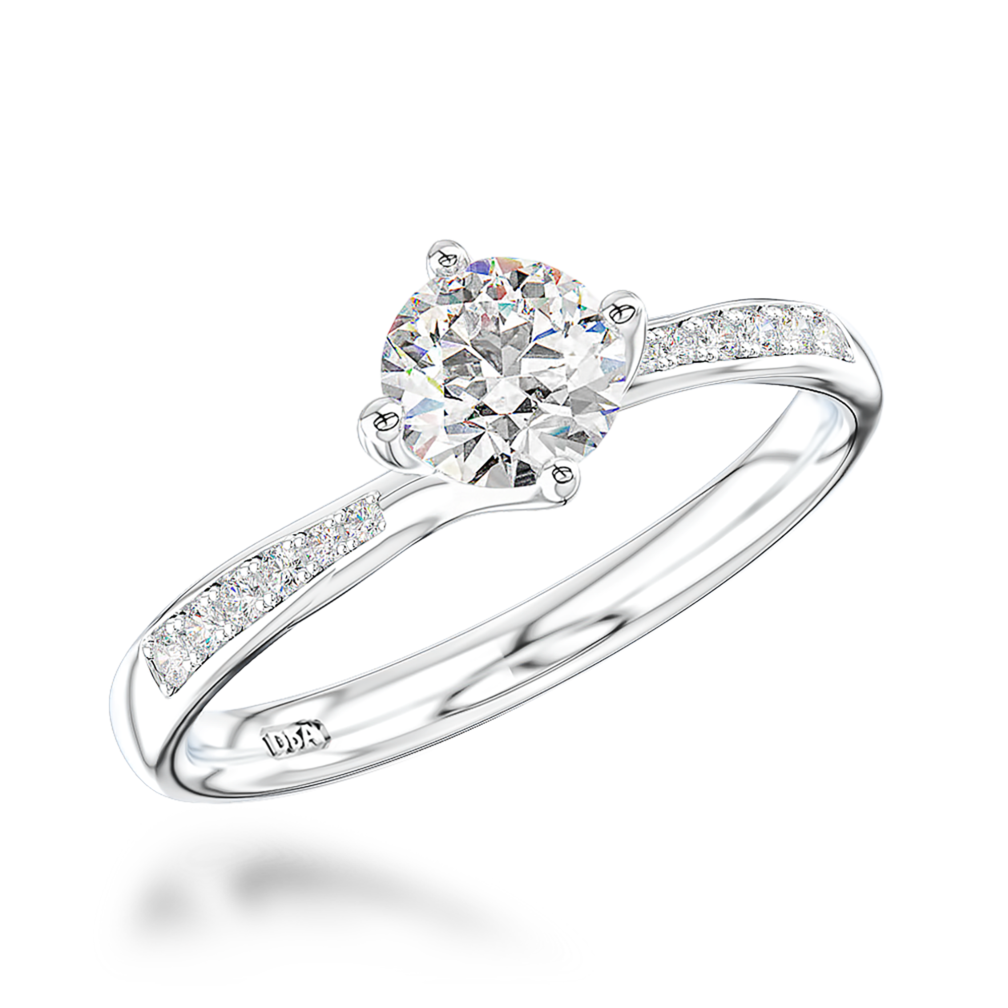 0.50CT Diamond Ring Brilliant Cut, Solitaire, Four Claw Set_1