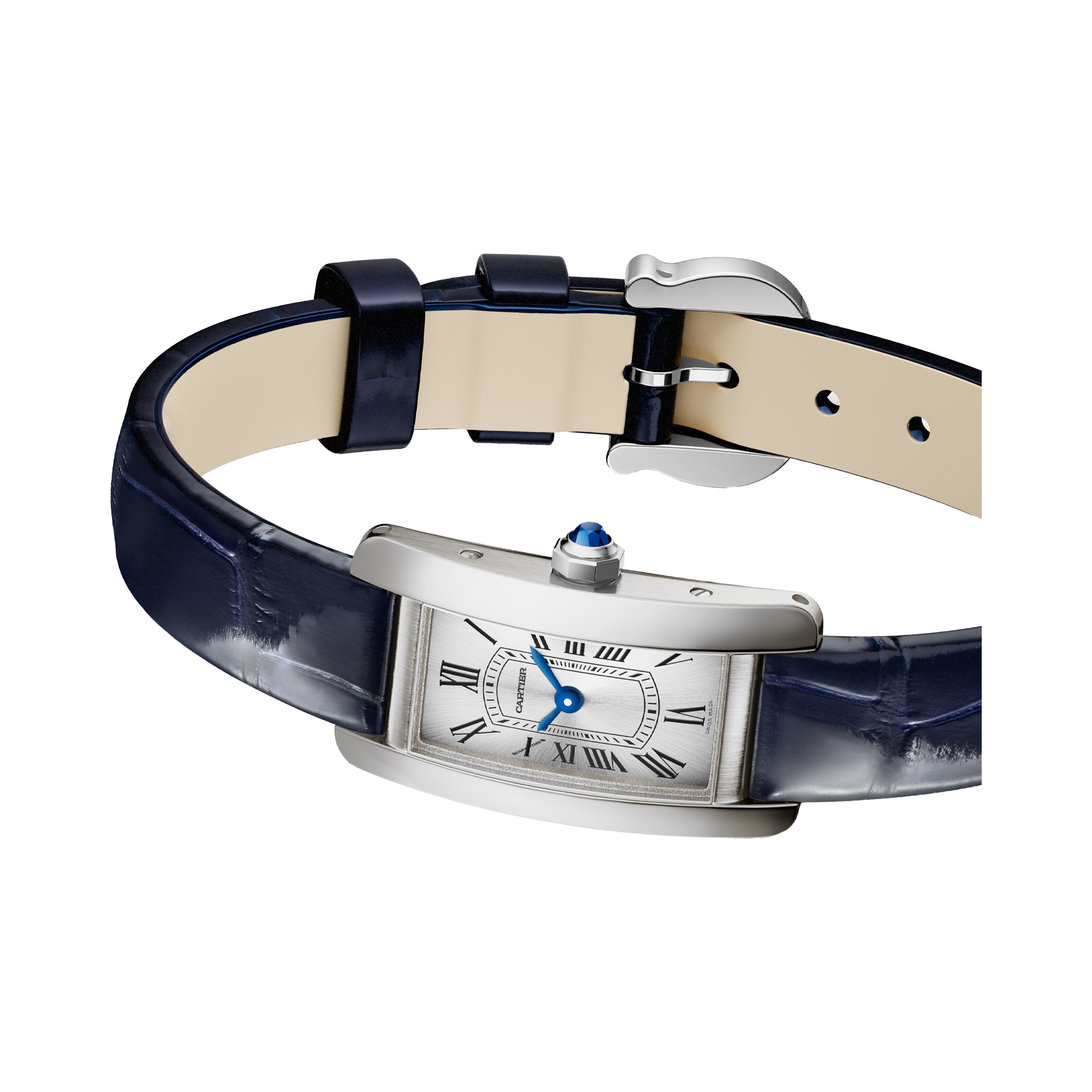 Cartier Tank Américaine Mini, Silver Dial, Roman Numerals_4