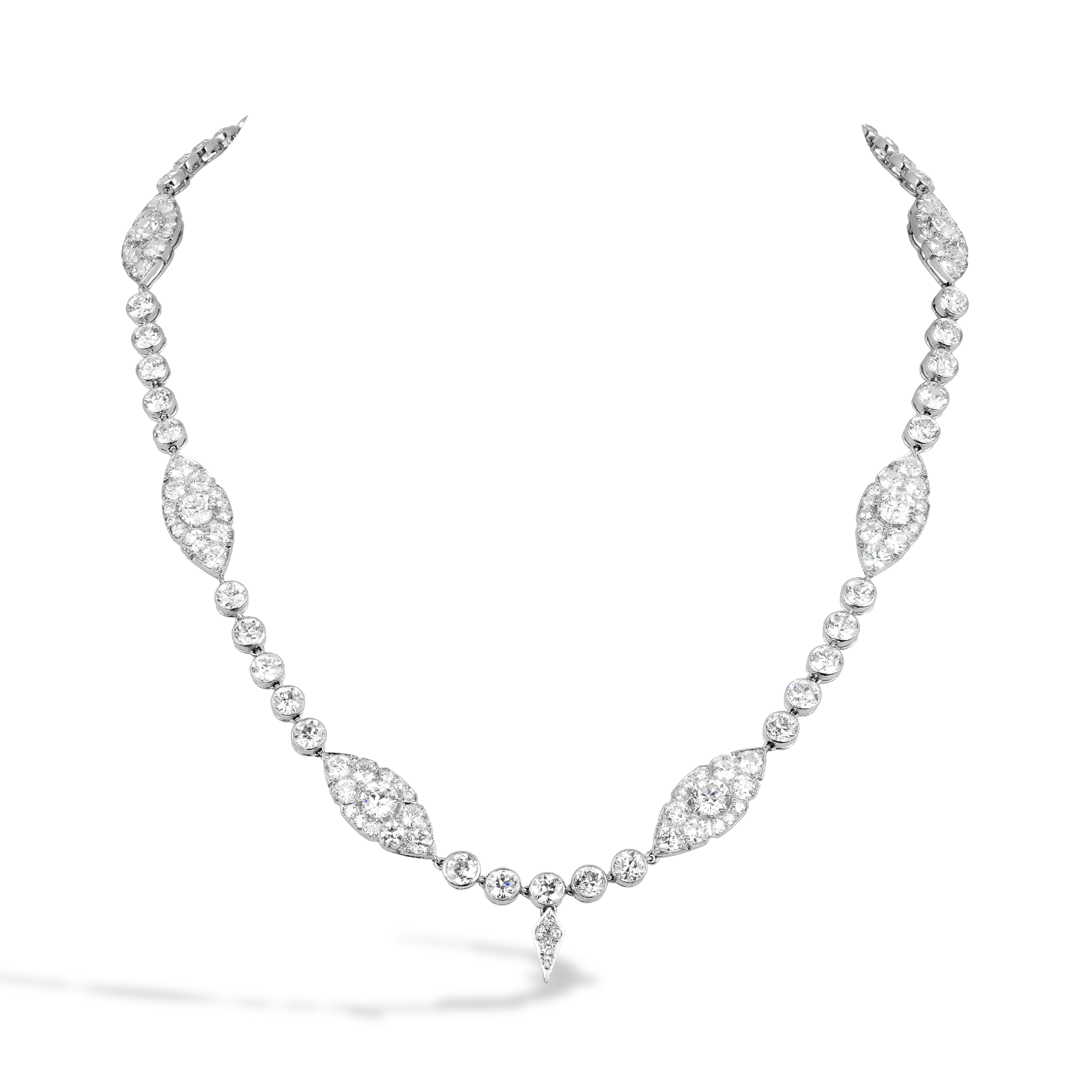 Old European Cut Diamond Necklace Old European Cut, Claw Set_1