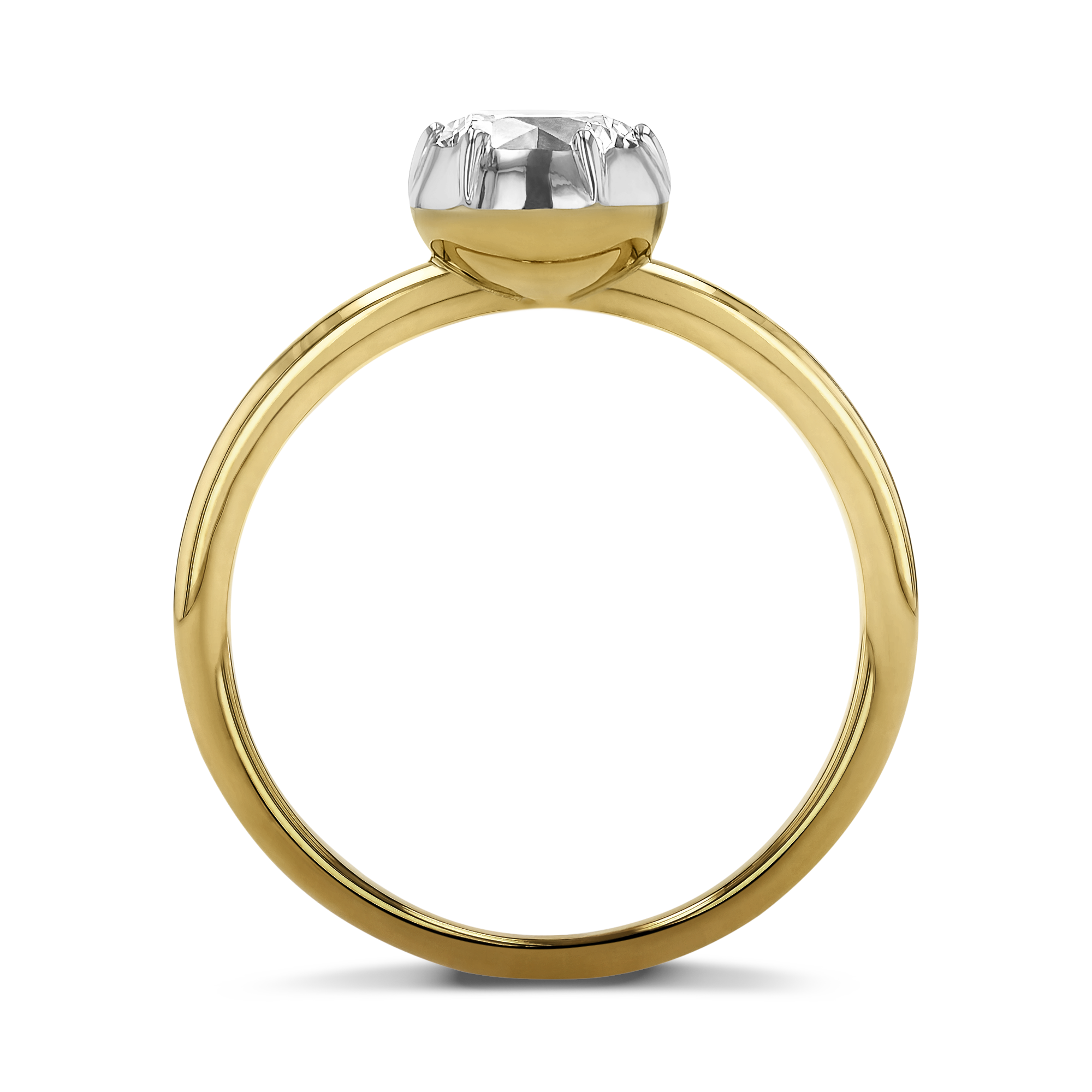 Georgian Setting 0.78ct Diamond Solitaire Ring Brilliant cut, Claw set_3