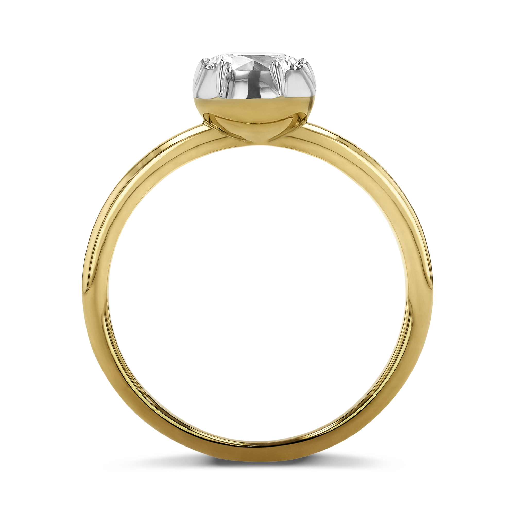 Georgian Setting Diamond Solitaire Ring Brilliant cut, Claw set_3