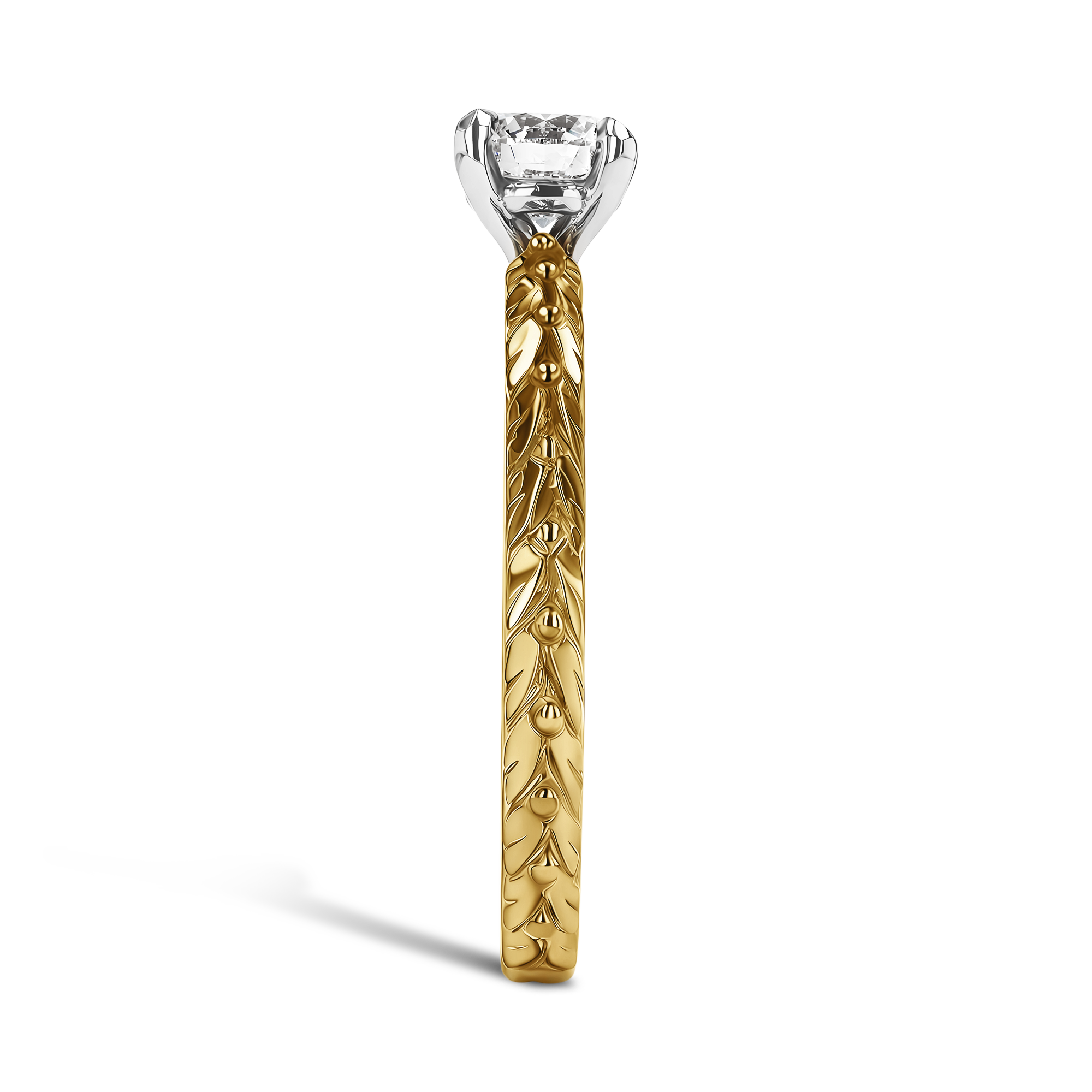 Apple Blossom 0.51ct Diamond Solitaire Ring Brilliant cut, Claw set_4