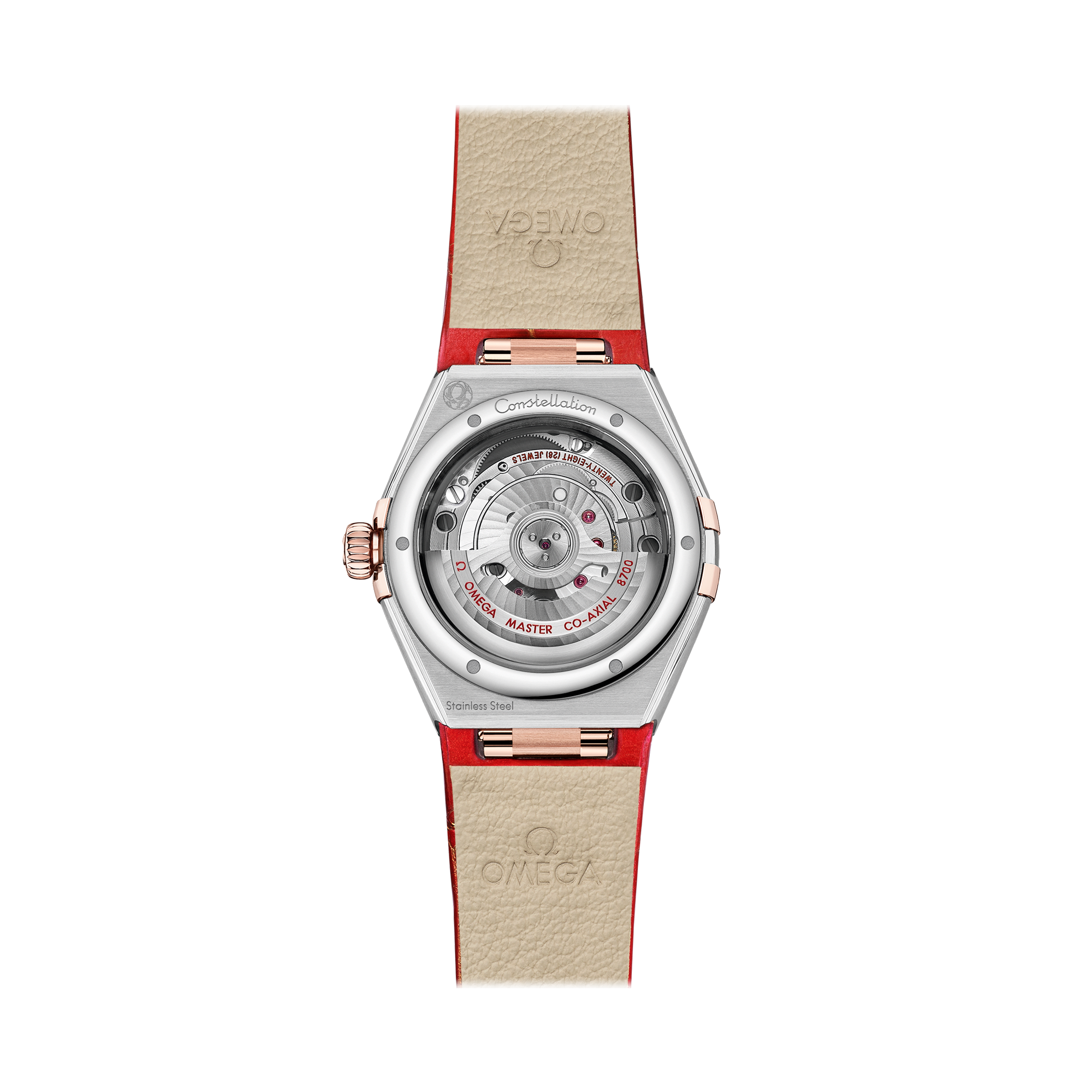 OMEGA Constellation 29mm, Red Dial, Diamond Numerals_2