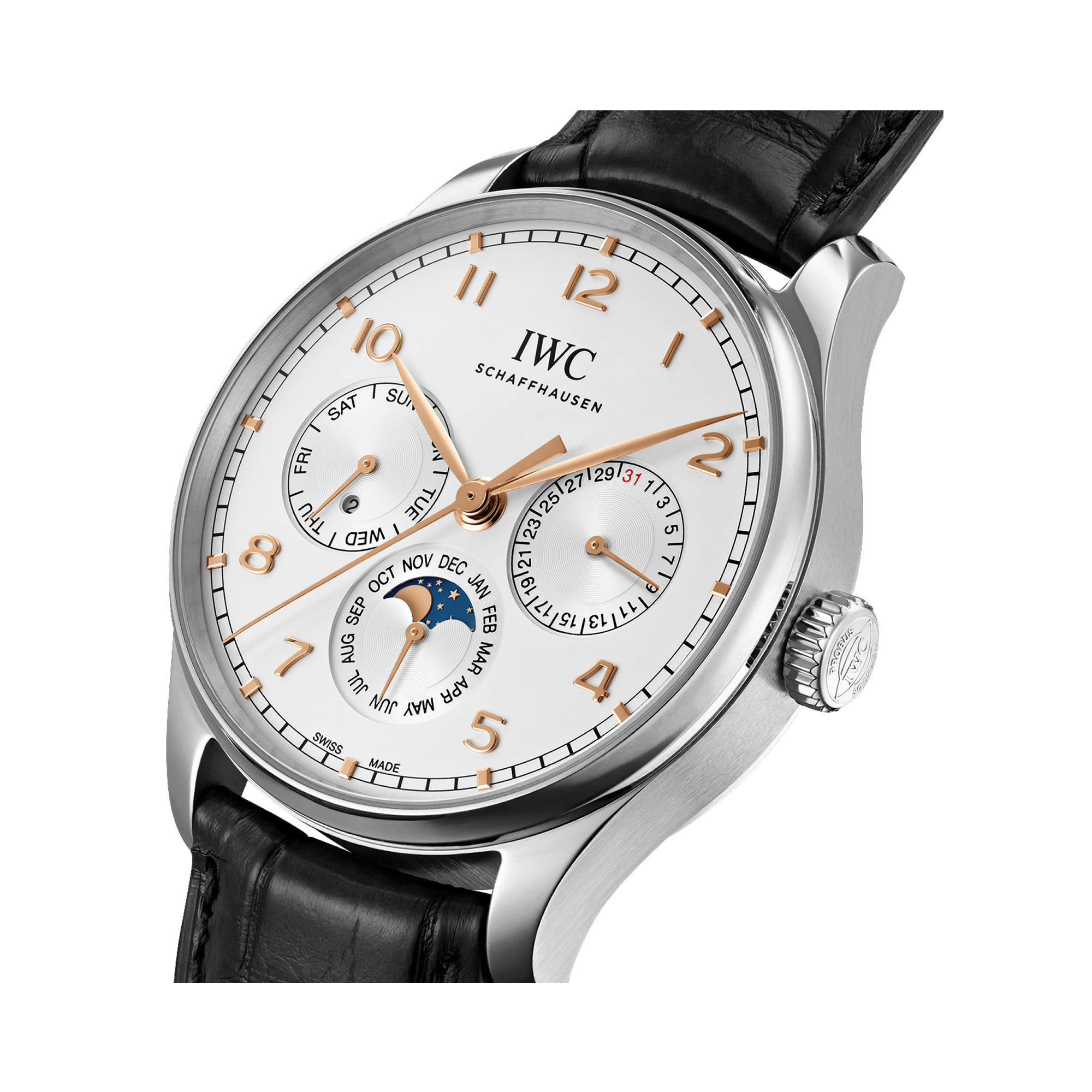 IWC Portugieser Perpetual Calendar 42 42.4mm, Silver Dial, Arabic Numerals_3