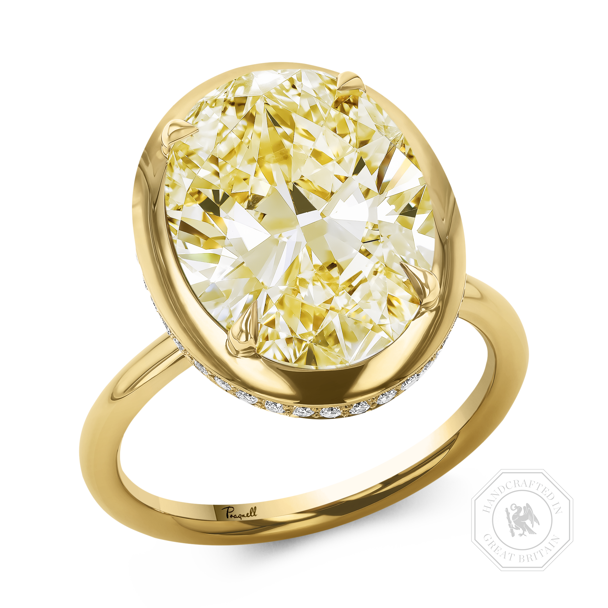 Masterpiece Skimming Stone 10.01ct South African Diamond Ring Oval Cut, Claw Set_1