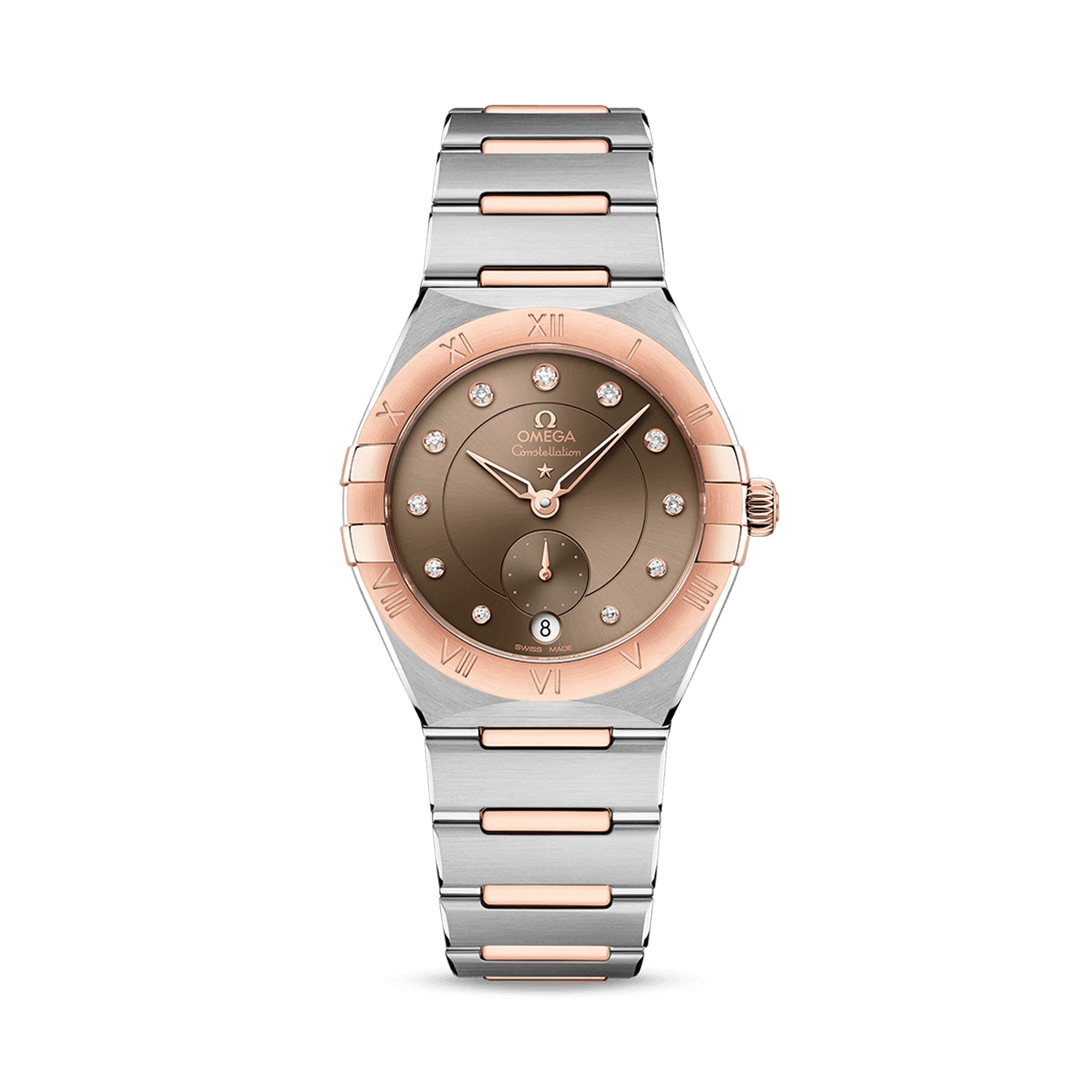 OMEGA Constellation Small Seconds 34mm, Brown Dial, Diamond Numerals_1