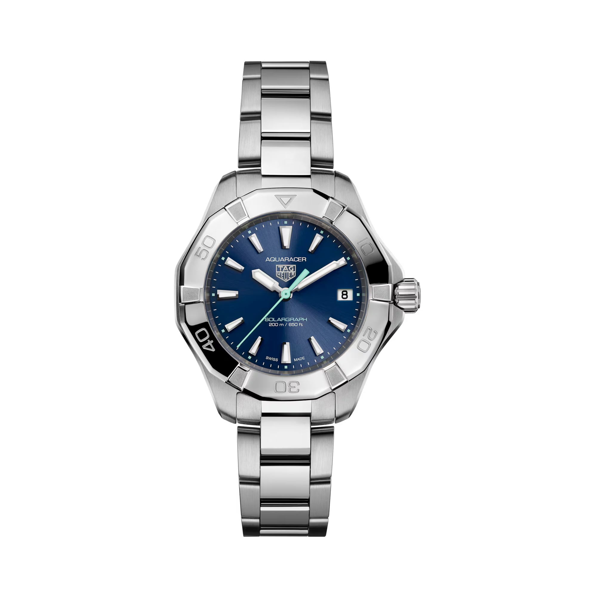 Tag Heuer Aquaracer Professional 200 Solargraph 34mm, Blue Dial, Baton Numerals_1