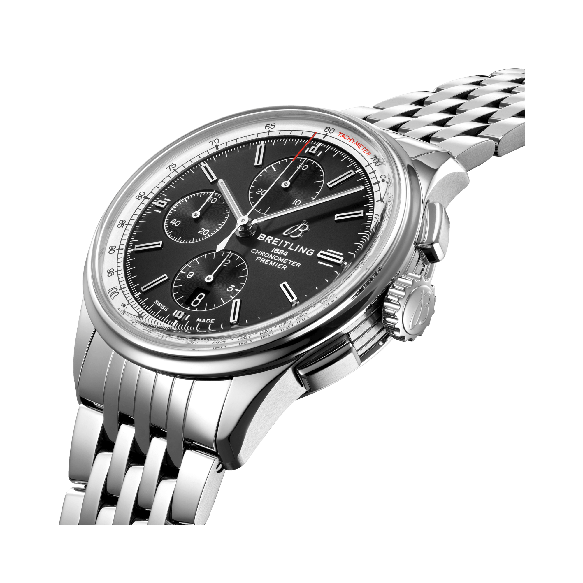Breitling Premier Chronograph 42 42mm, Black Dial, Baton Numerals_3