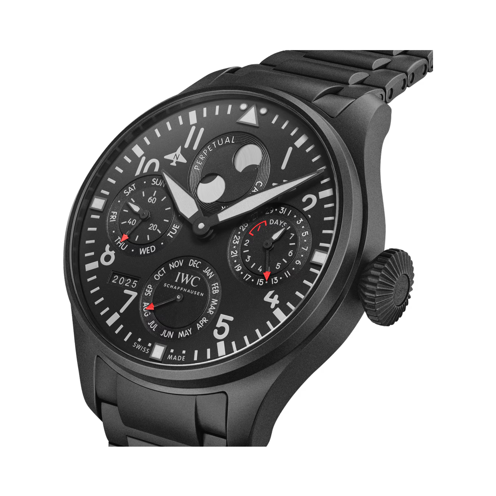 IWC Big Pilot's Perpetual Calendar Ceratanium 46.2mm, Black Dial, Arabic Numerals_3