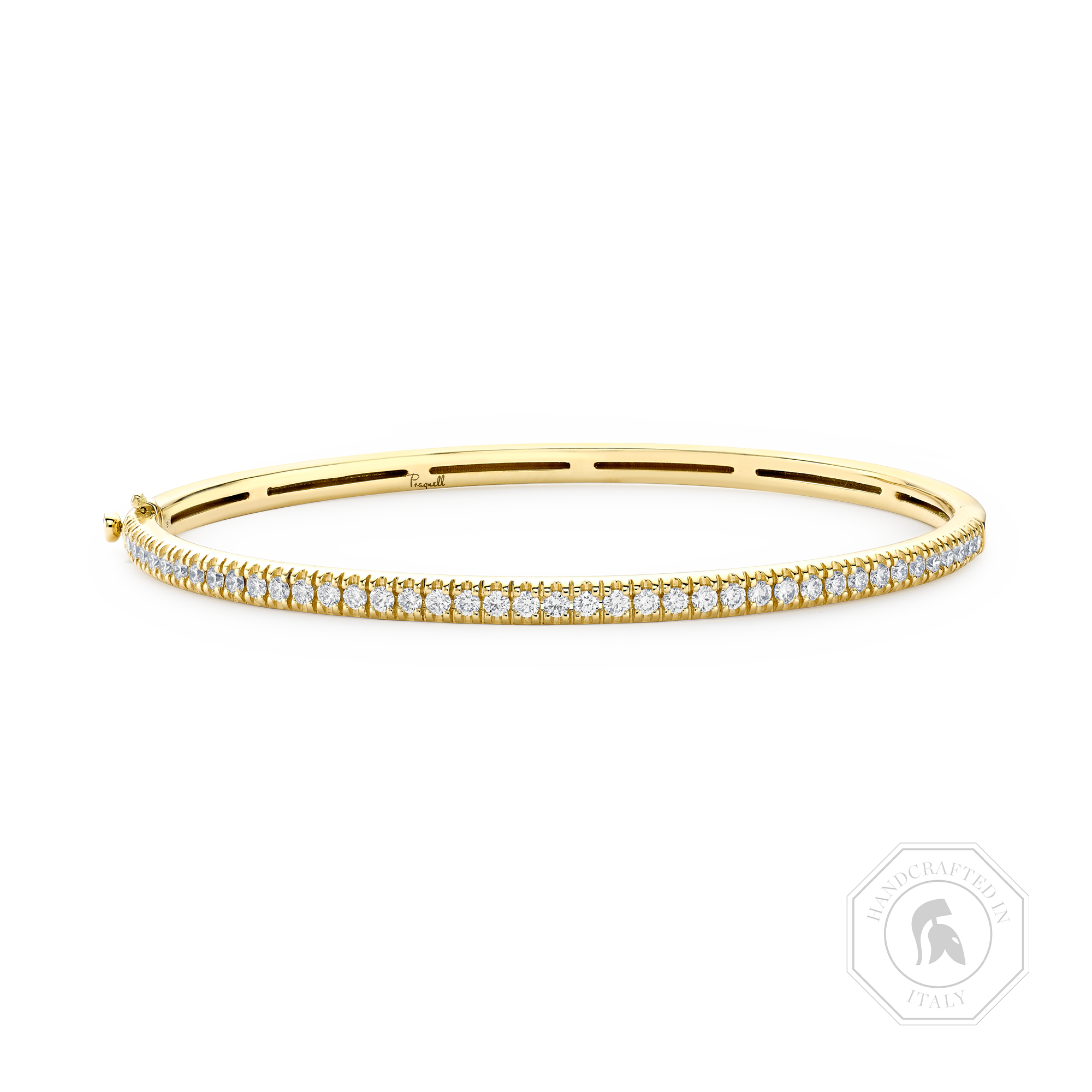 Diamond Half Hoop Bangle Brilliant cut, Claw set_1