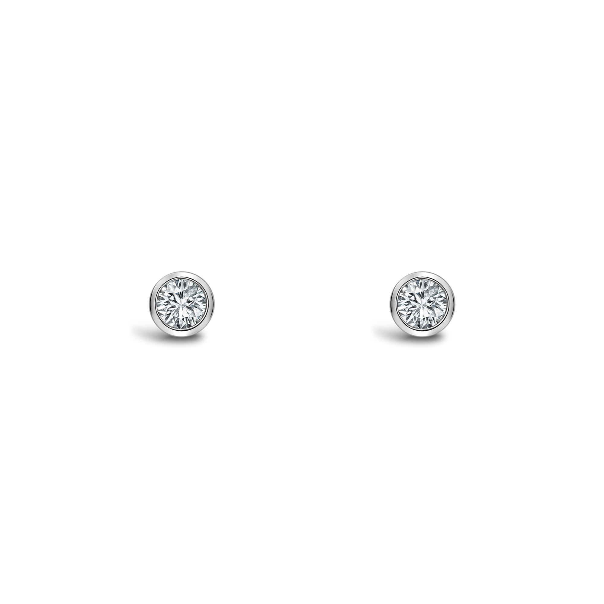 Sundance Diamond Stud Earrings Brilliant Cut, Rubover Set_1