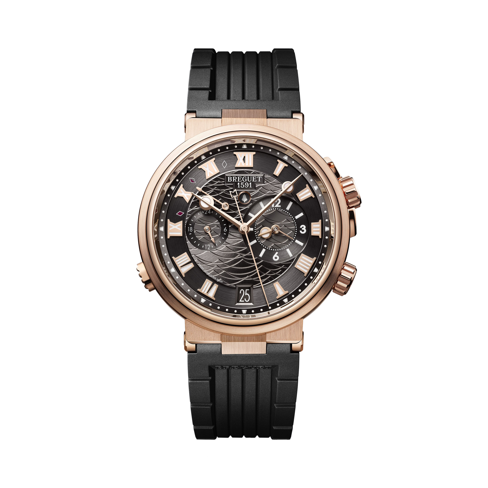 Breguet Marine Alarme Musicale 40mm, Grey Dial, Roman Numerals_1