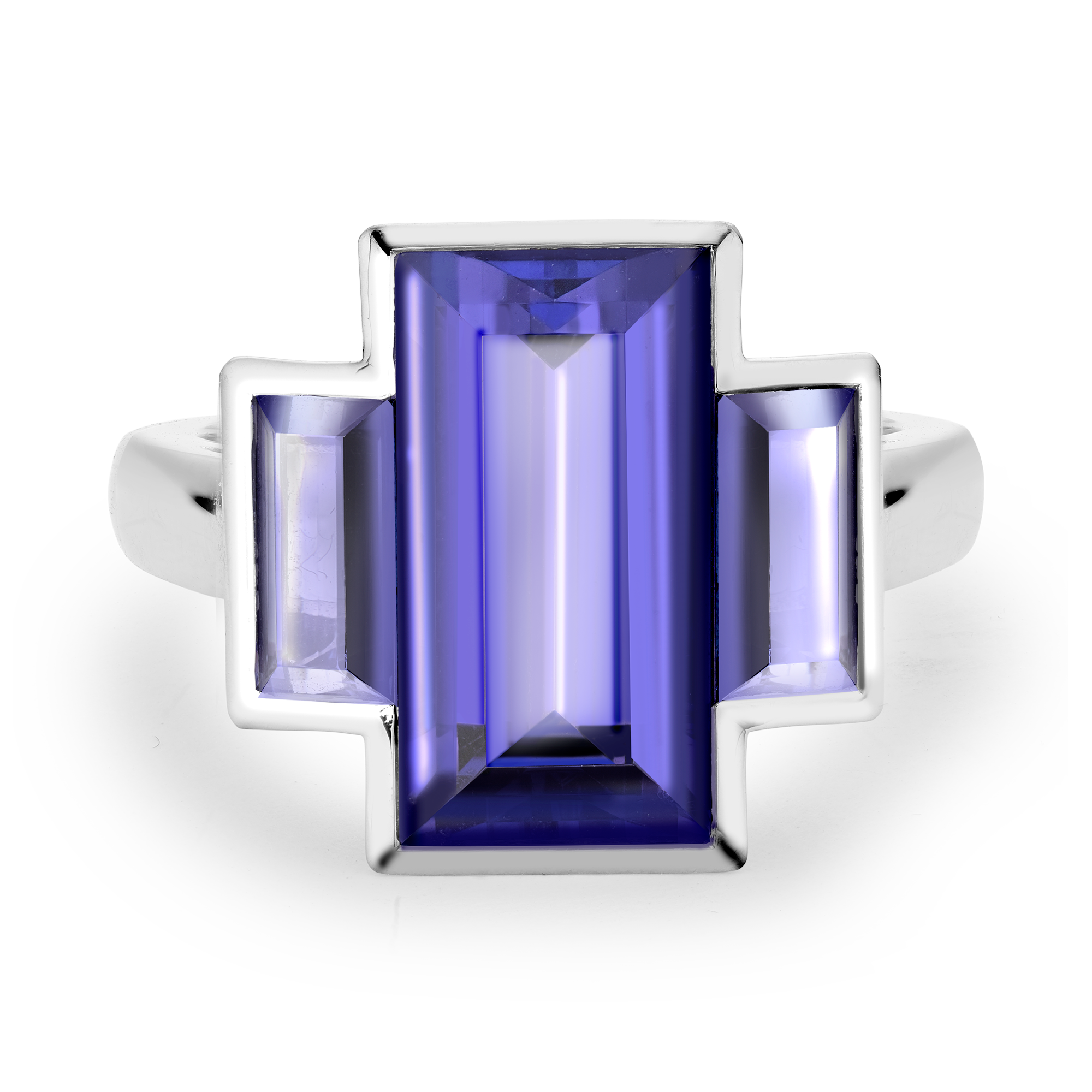 Kingdom Tanzanite Ring Baguette Cut, Rubover_2