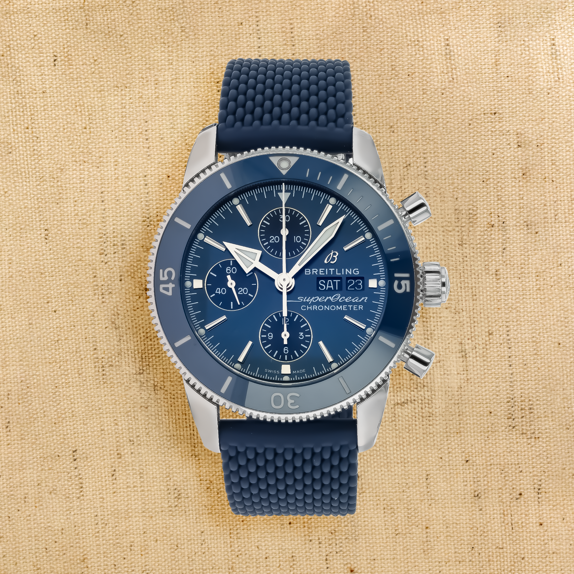 Breitling Superocean Heritage II 44mm, Blue Dial, Baton Numeral_1