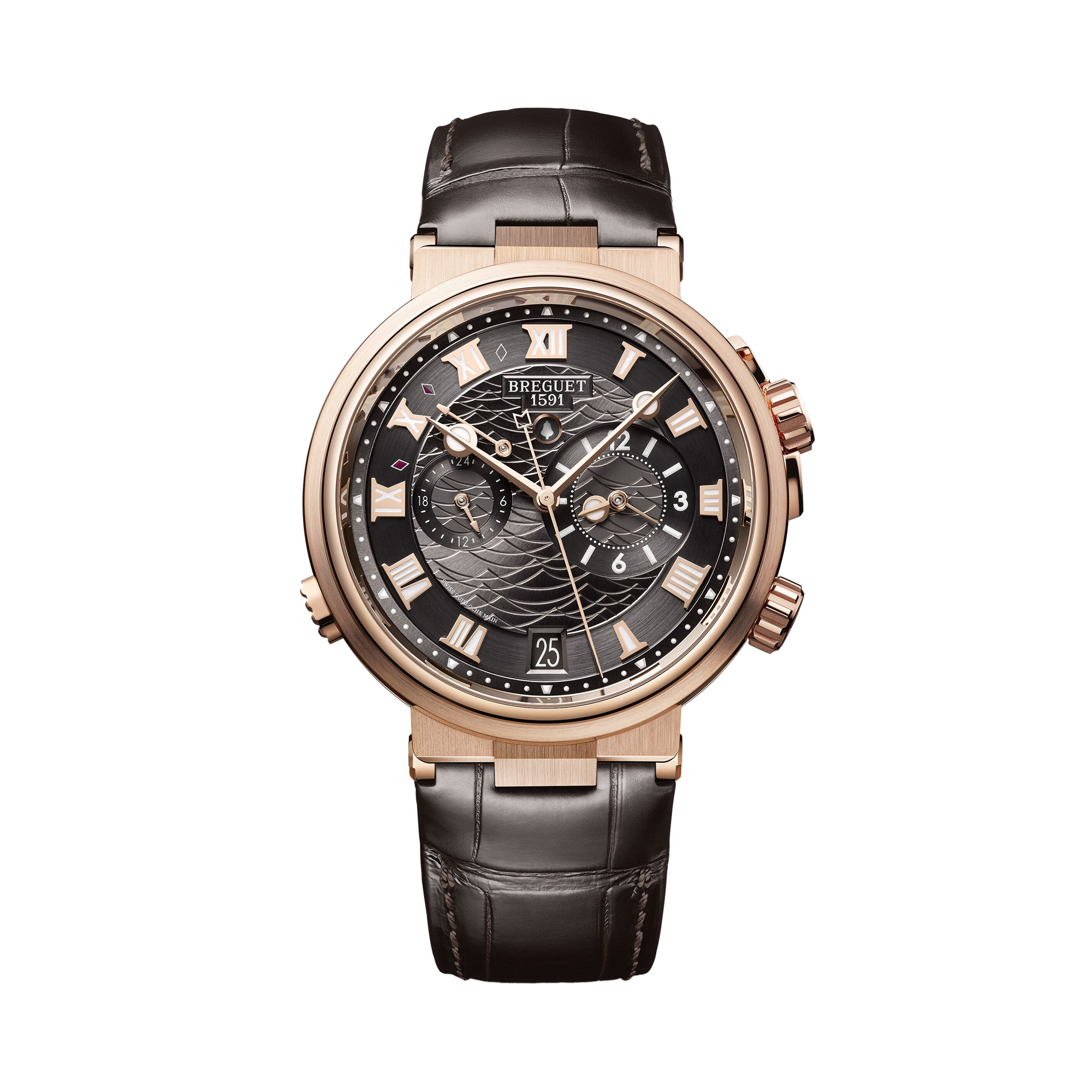 Breguet Marine Alarme Musicale 40mm, Grey Dial, Roman Numerals_1