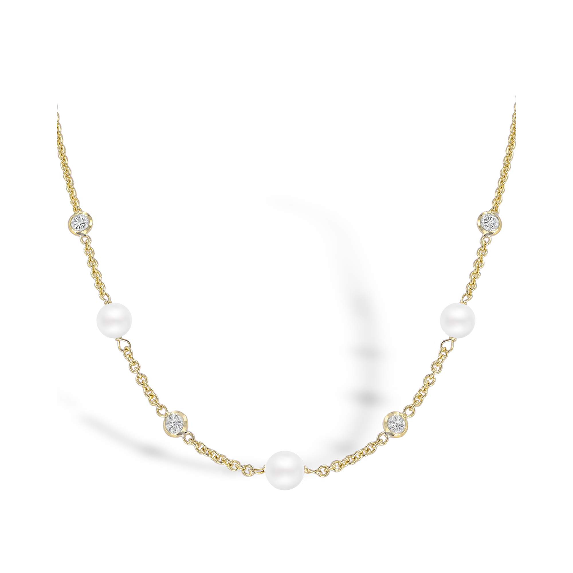 Sundance Fresh Water Pearl Diamond Necklace Spectacle Set_2