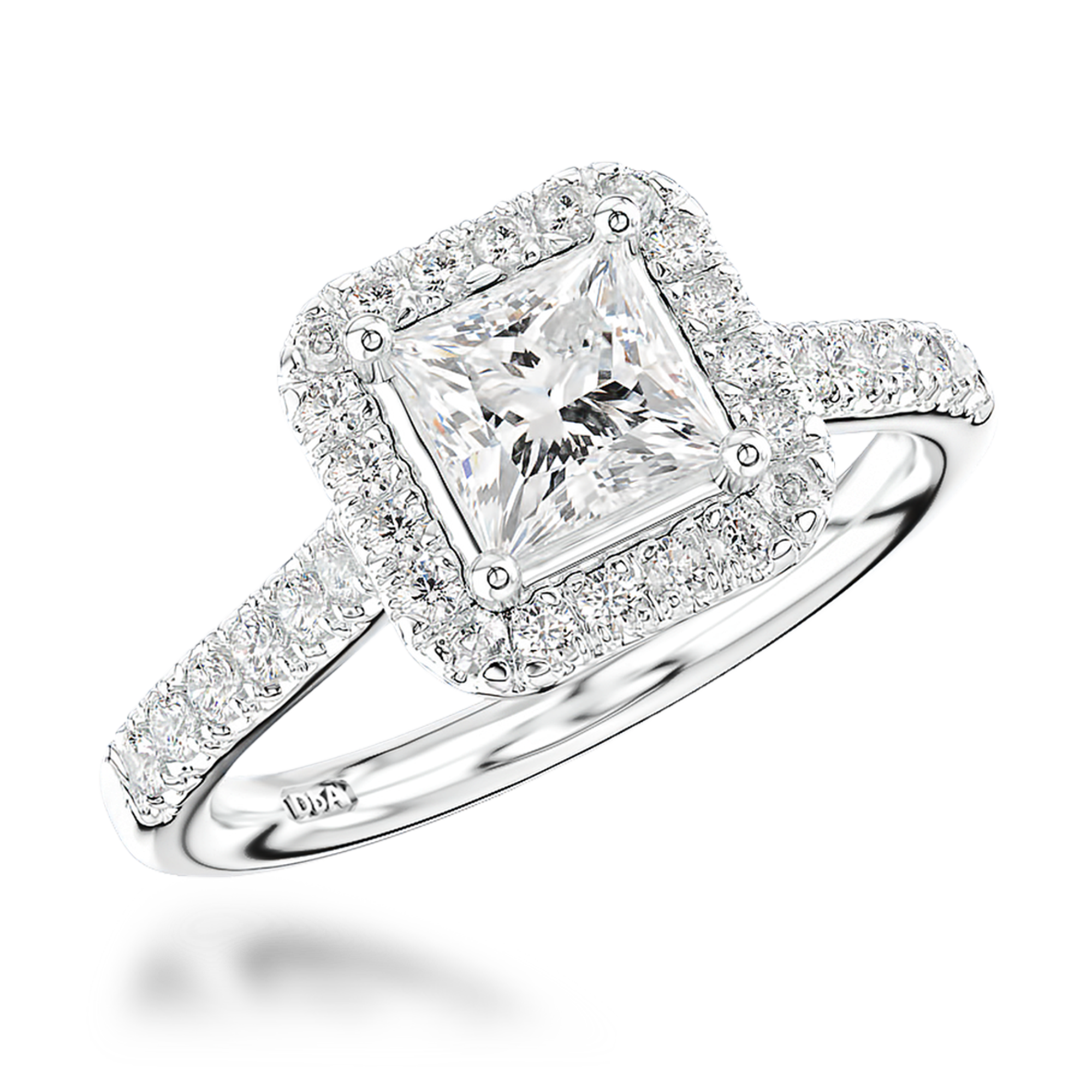 Celestial 0.90ct Diamond Cluster Ring Princess Cut, Claw Set_1