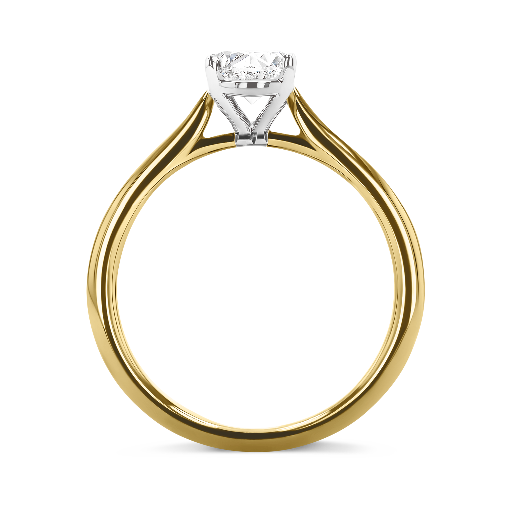 Gaia 0.33ct Oval Cut Diamond Ring Oval Cut, Claw Set_3