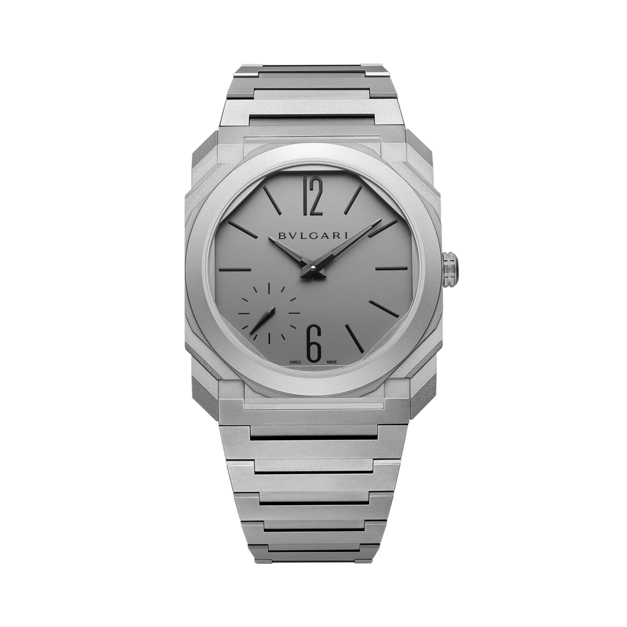 Bvlgari Octo Finissimo 37mm, Grey Dial, Baton/Roman Numerals_1