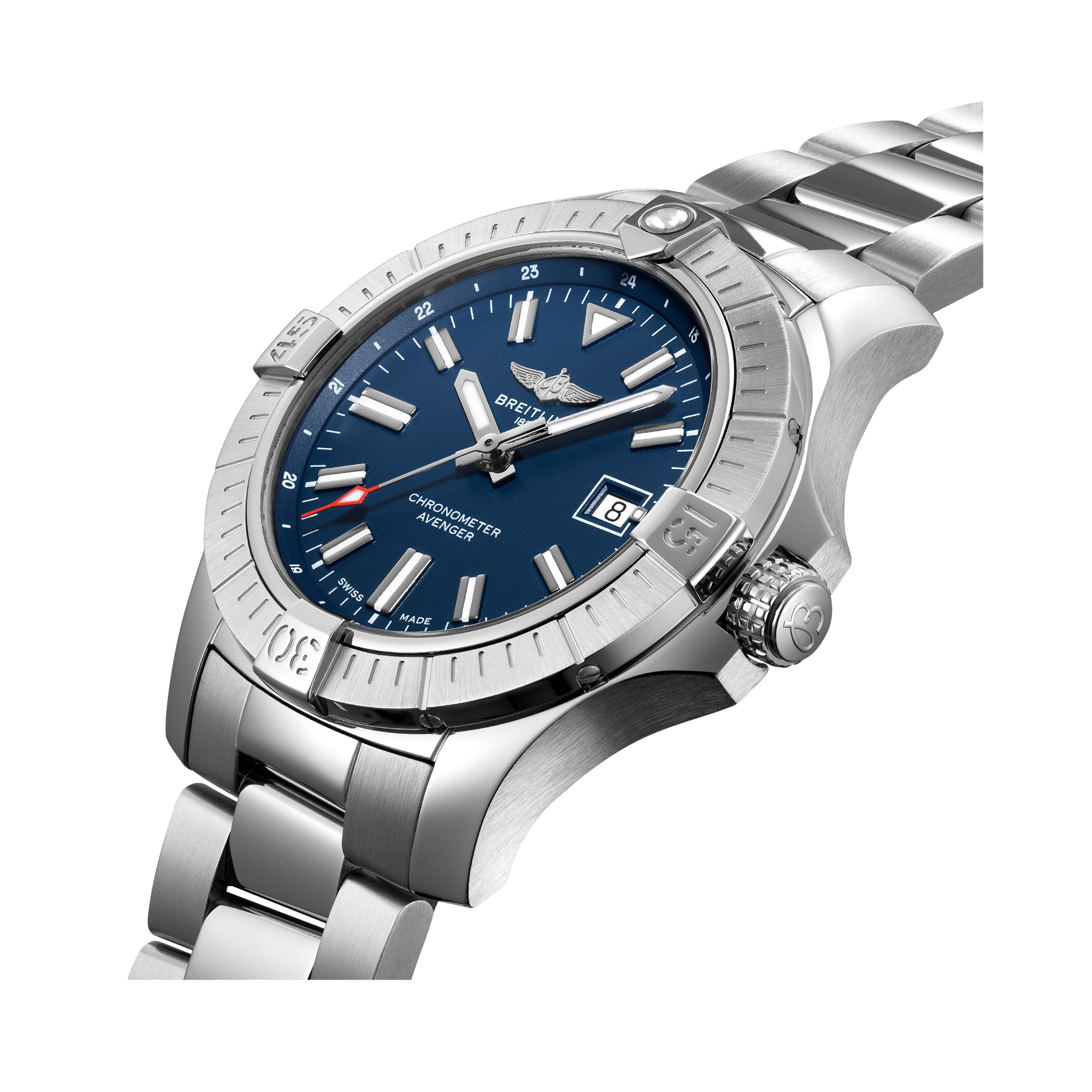 Breitling Avenger Automatic 43 43mm, Blue Dial, Baton Numeral_3