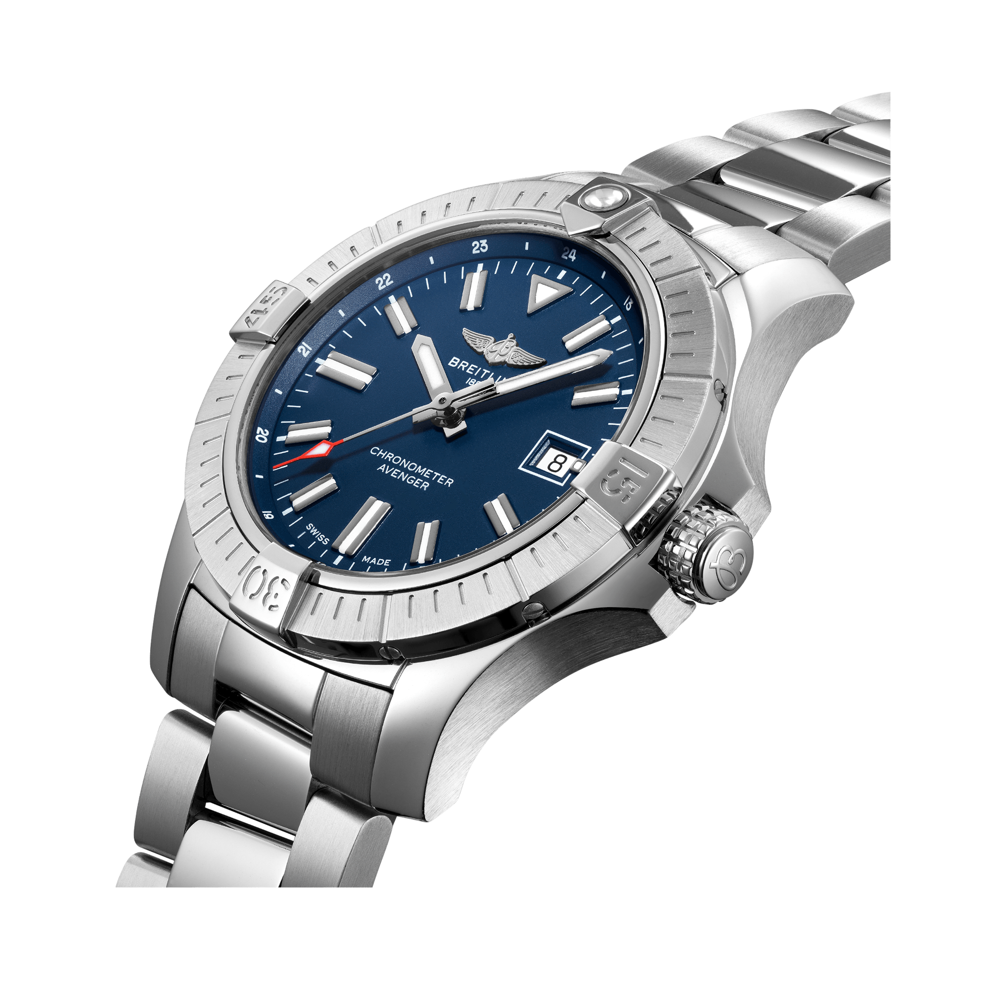 Breitling Avenger Automatic 43 43mm, Blue Dial, Baton Numeral_3