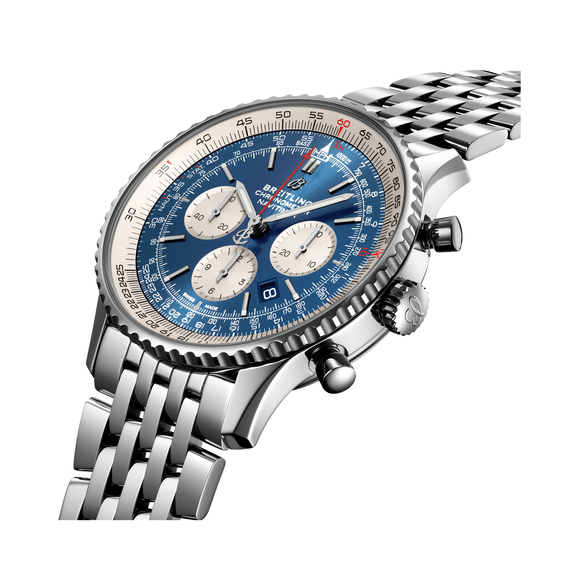 Breitling Navitimer B01 Chronogaph 46 46mm, Blue Dial, Arabic/Baton Numerals_3