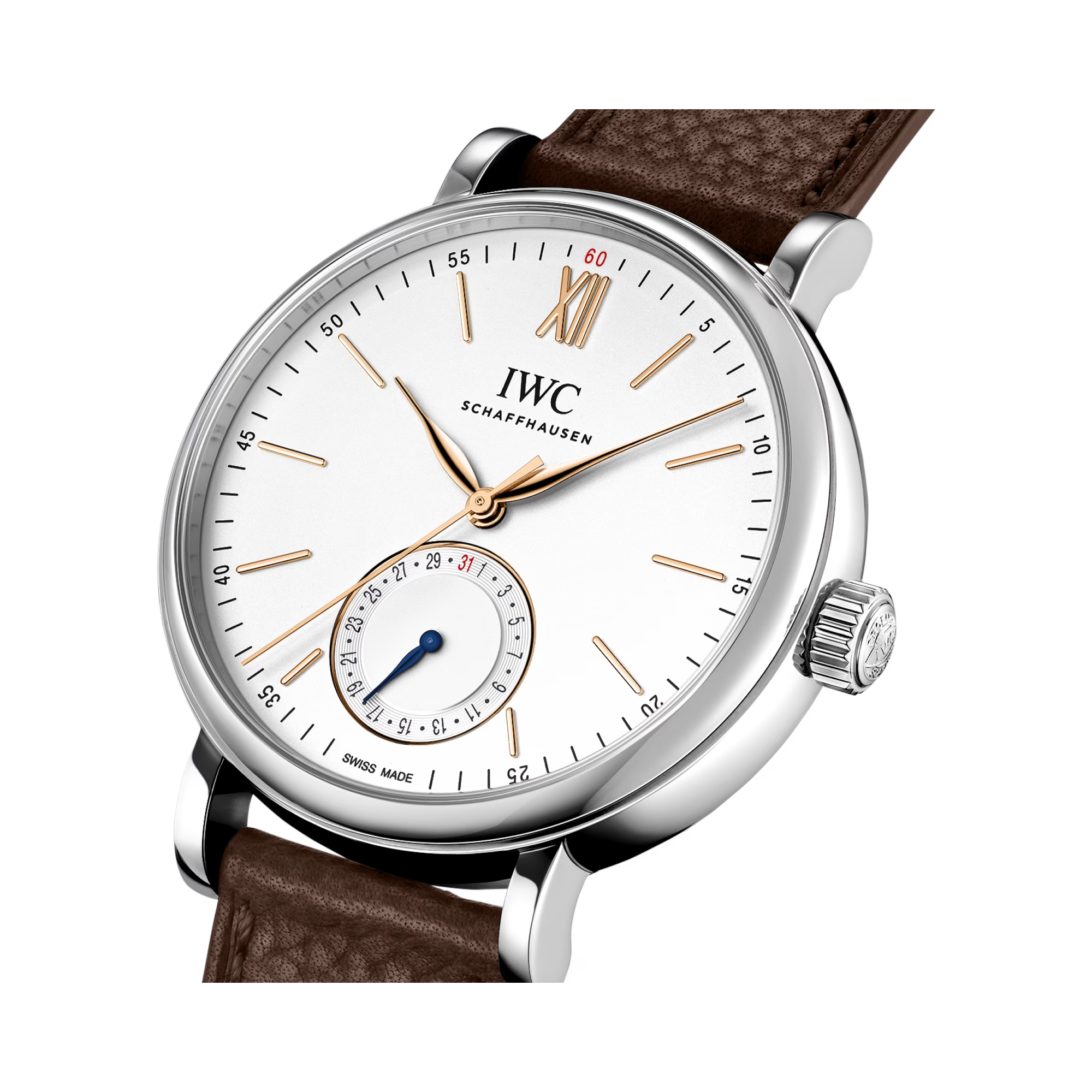 IWC Portofino Pointer Date 39mm, White Dial, Baton Numerals_3