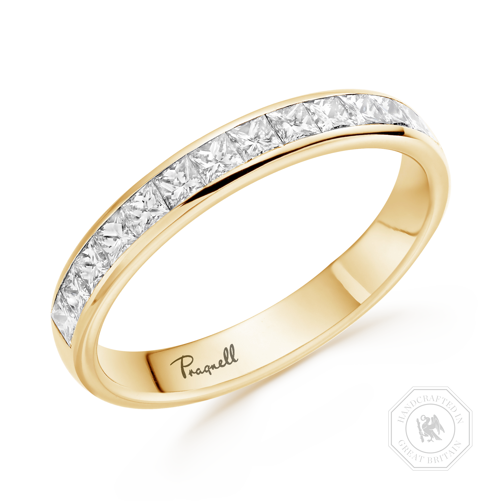 Princess Cut Diamond Half Eternity Ring Princess Cut, Half Eternity, Channel Set_1