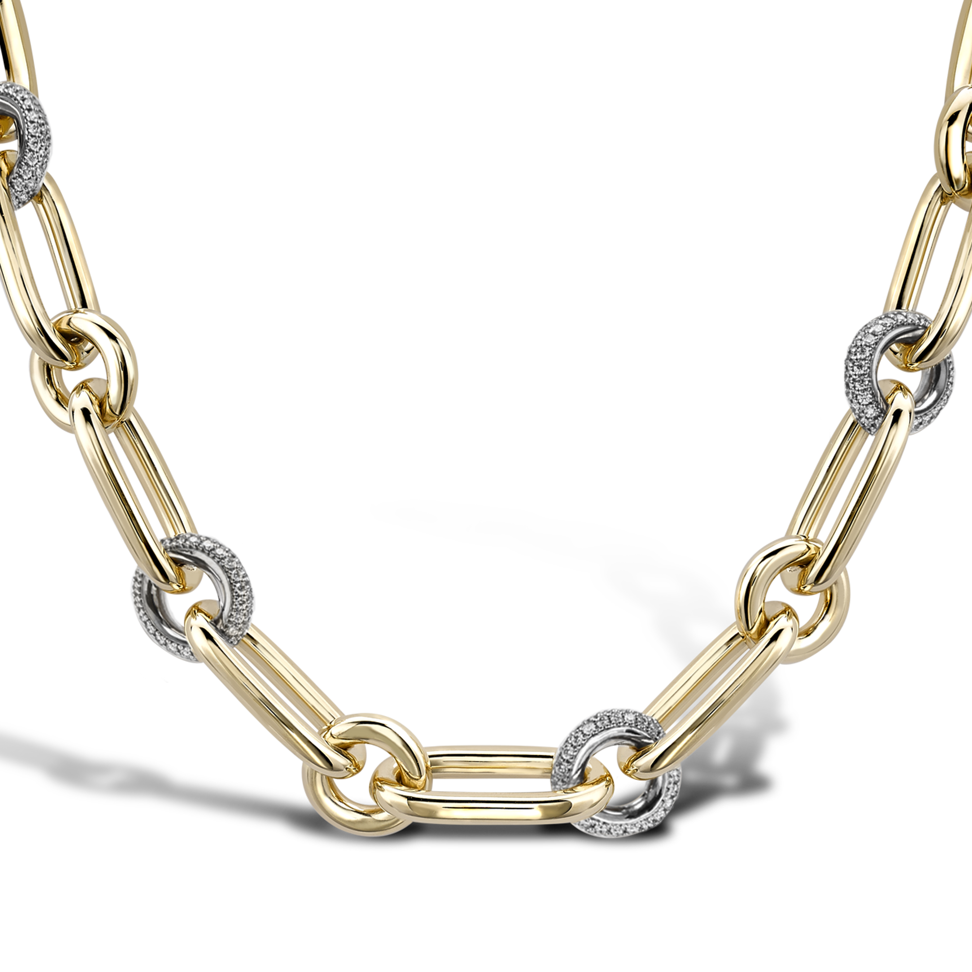 Havana Diamond Chain Necklace Brilliant Cut, Pave_2