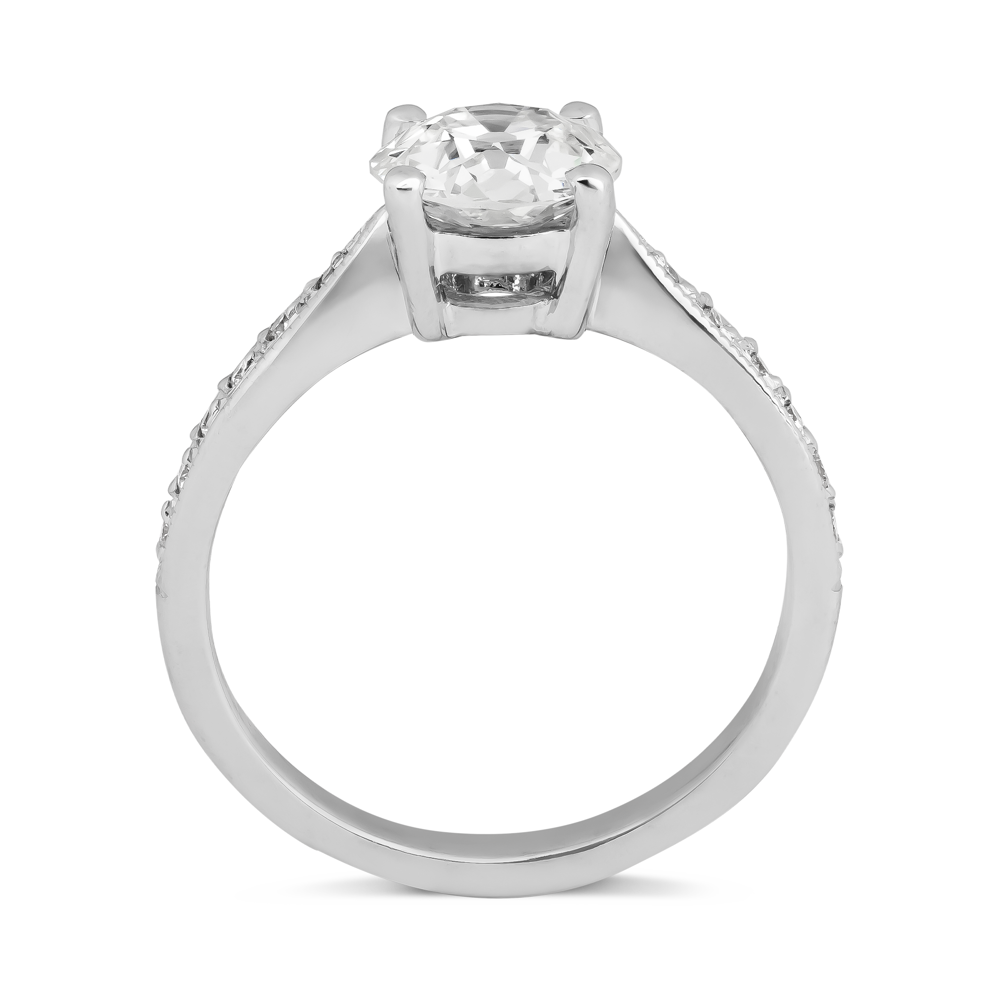 Old Cut 1.21ct Diamond Solitaire Ring Old Cut, Claw Set_3