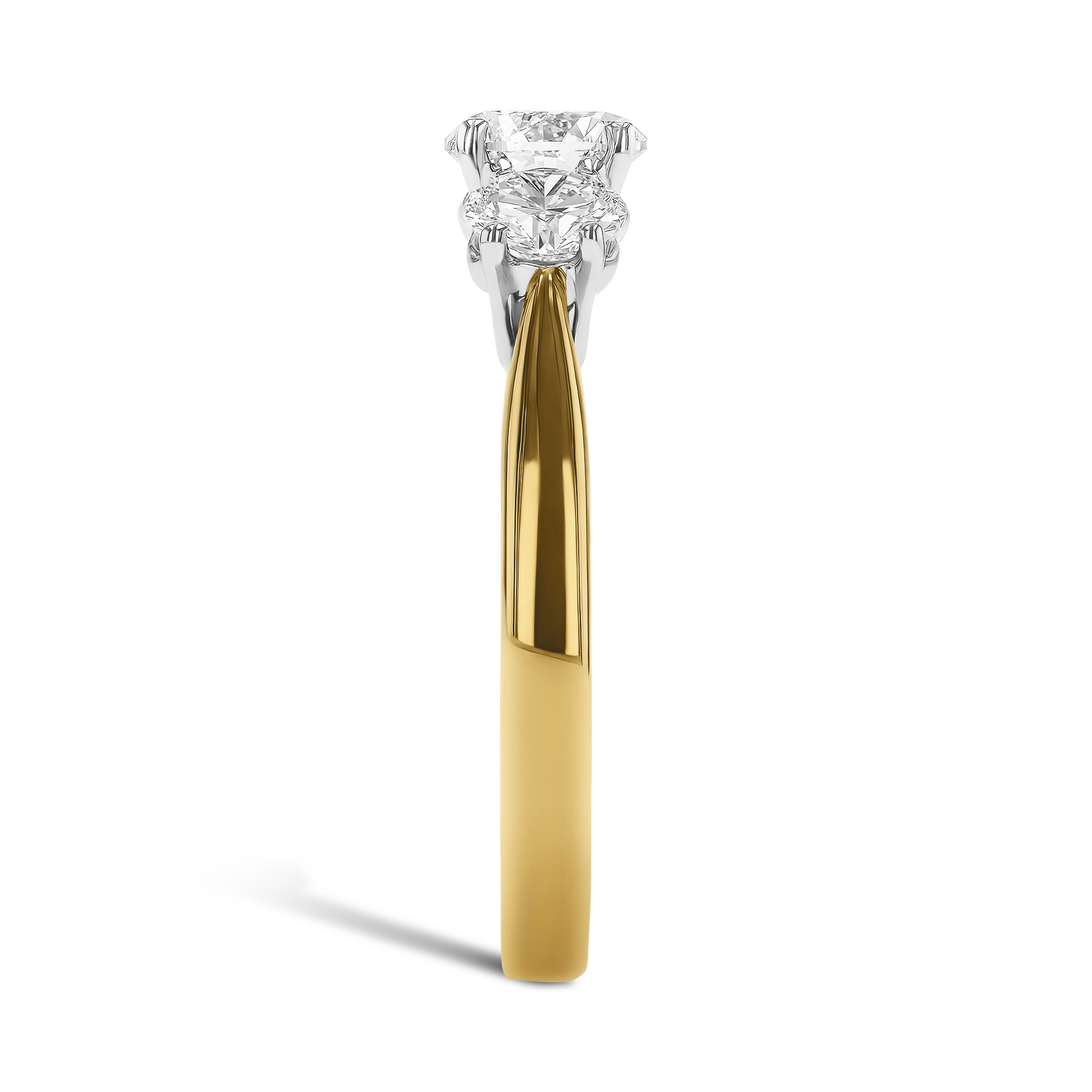 Classic 1.30ct Diamond Three Stone Ring Brilliant cut, Claw set_4