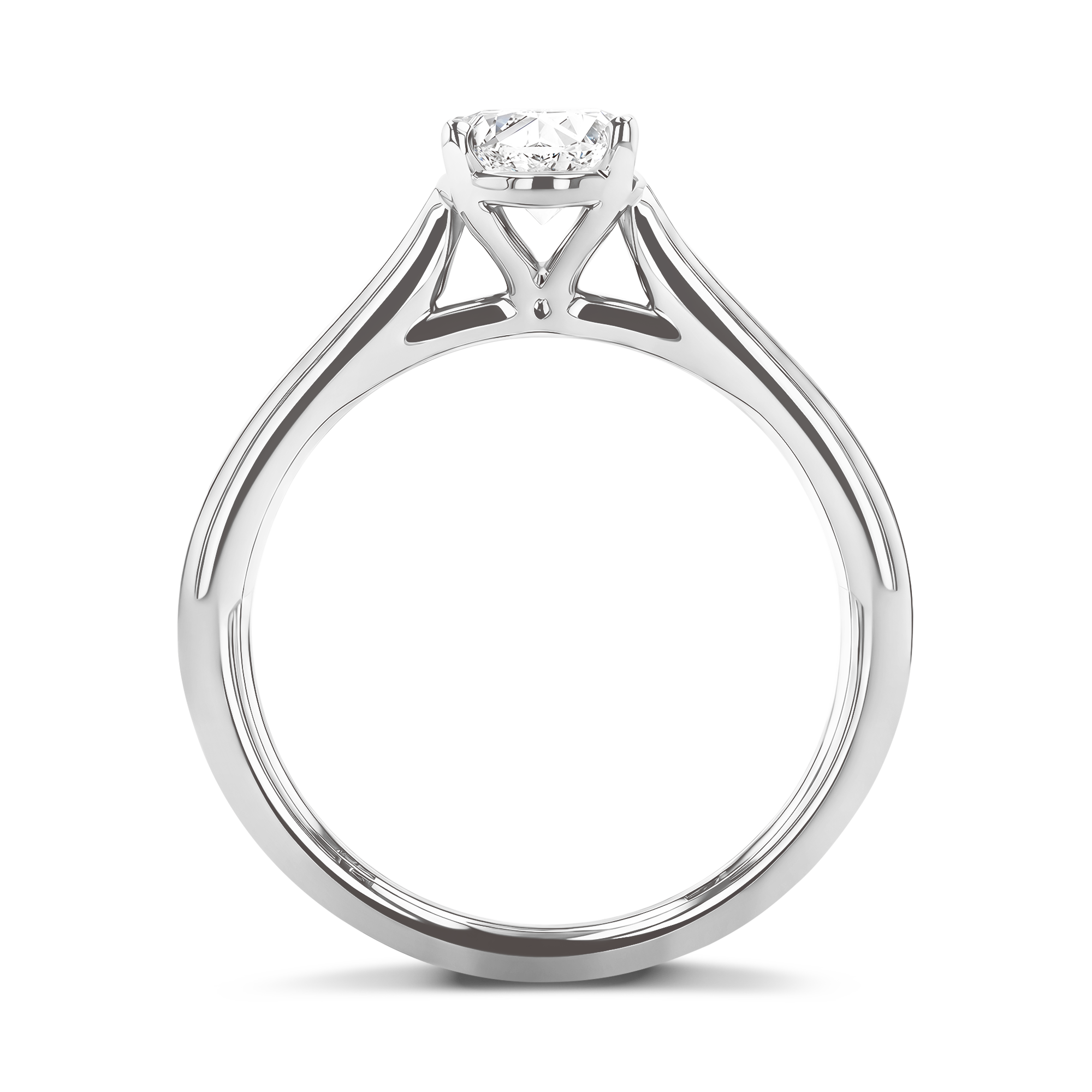 Gaia 0.50ct Oval Cut Diamond Ring Oval Cut, Claw Set_3