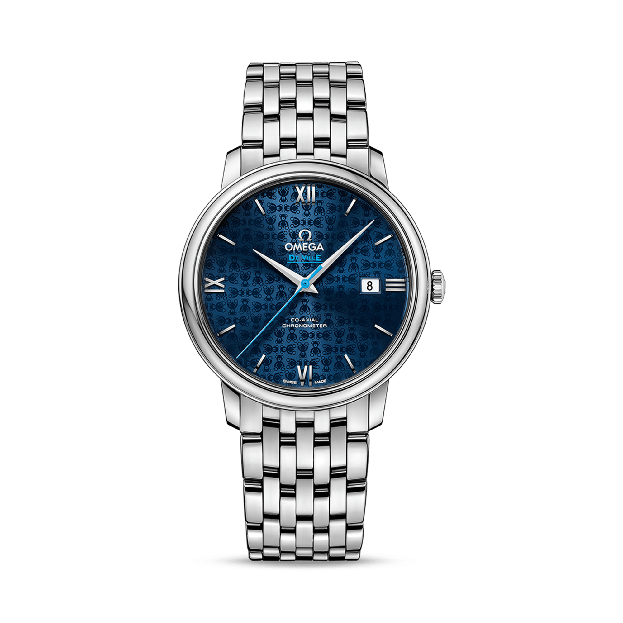 OMEGA De Ville Prestige 39.5mm, Blue Dial, Baton/Roman Numerals_1