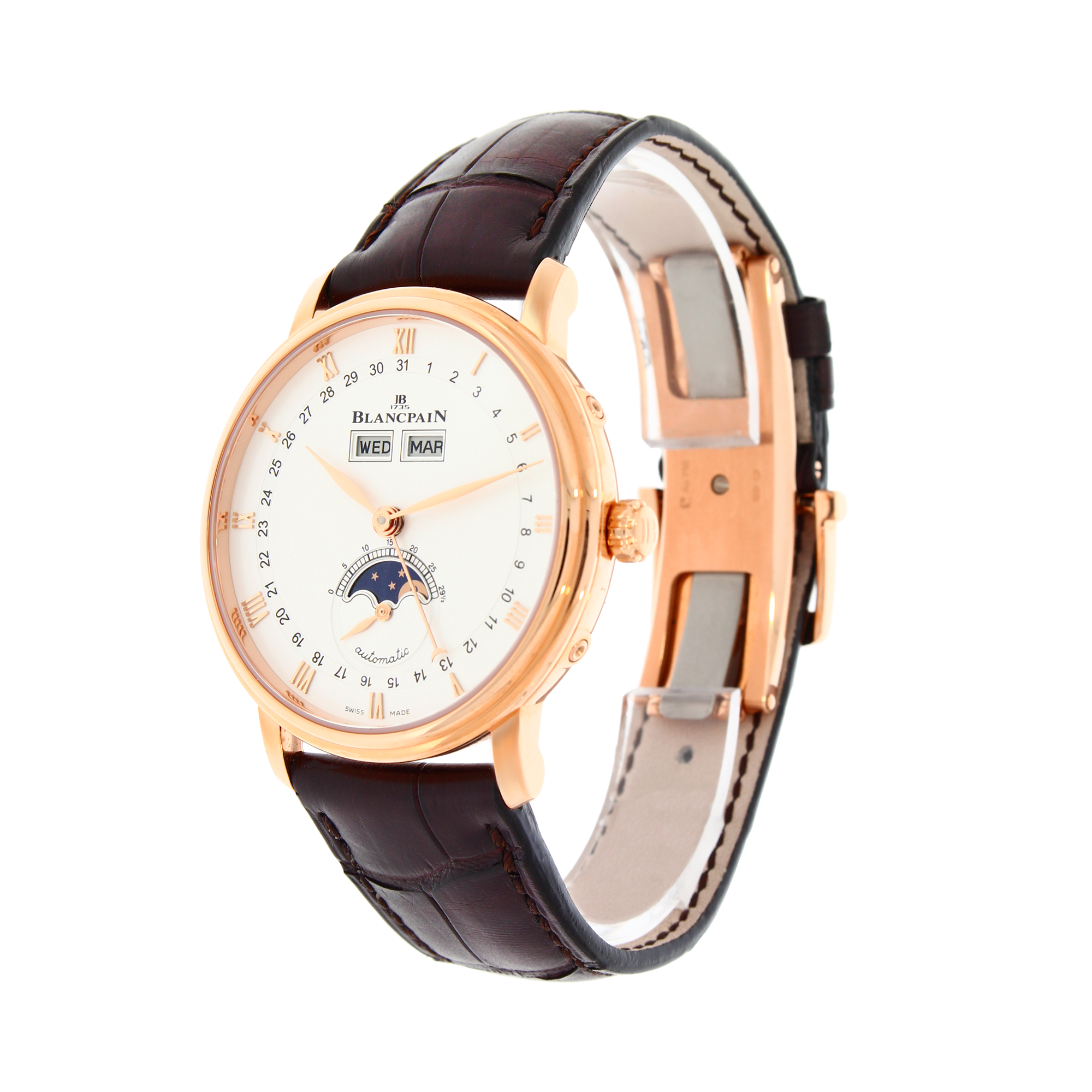 Blancpain Villeret 38mm, Cream Dial, Roman Numerals_2