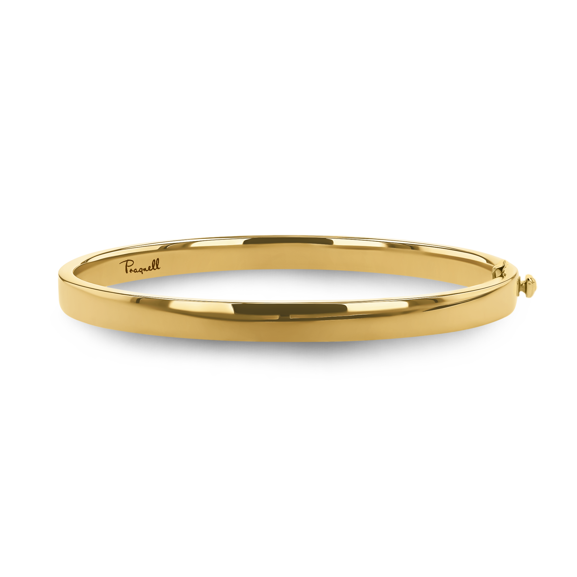 Plain Polished 6mm Square Bangle _1
