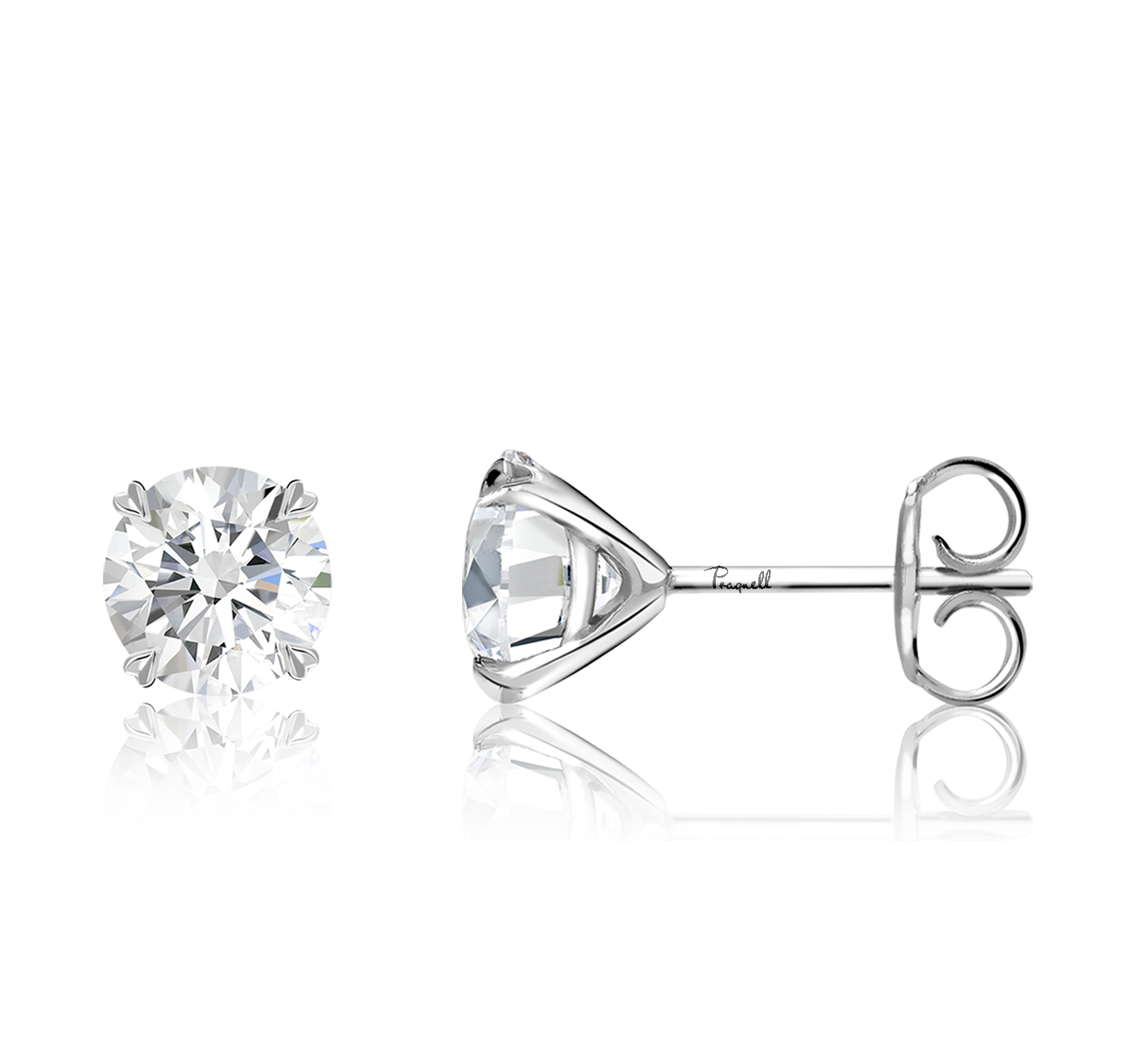 Windsor 1.10ct Diamond Stud Earrings Brilliant cut, Claw set_2