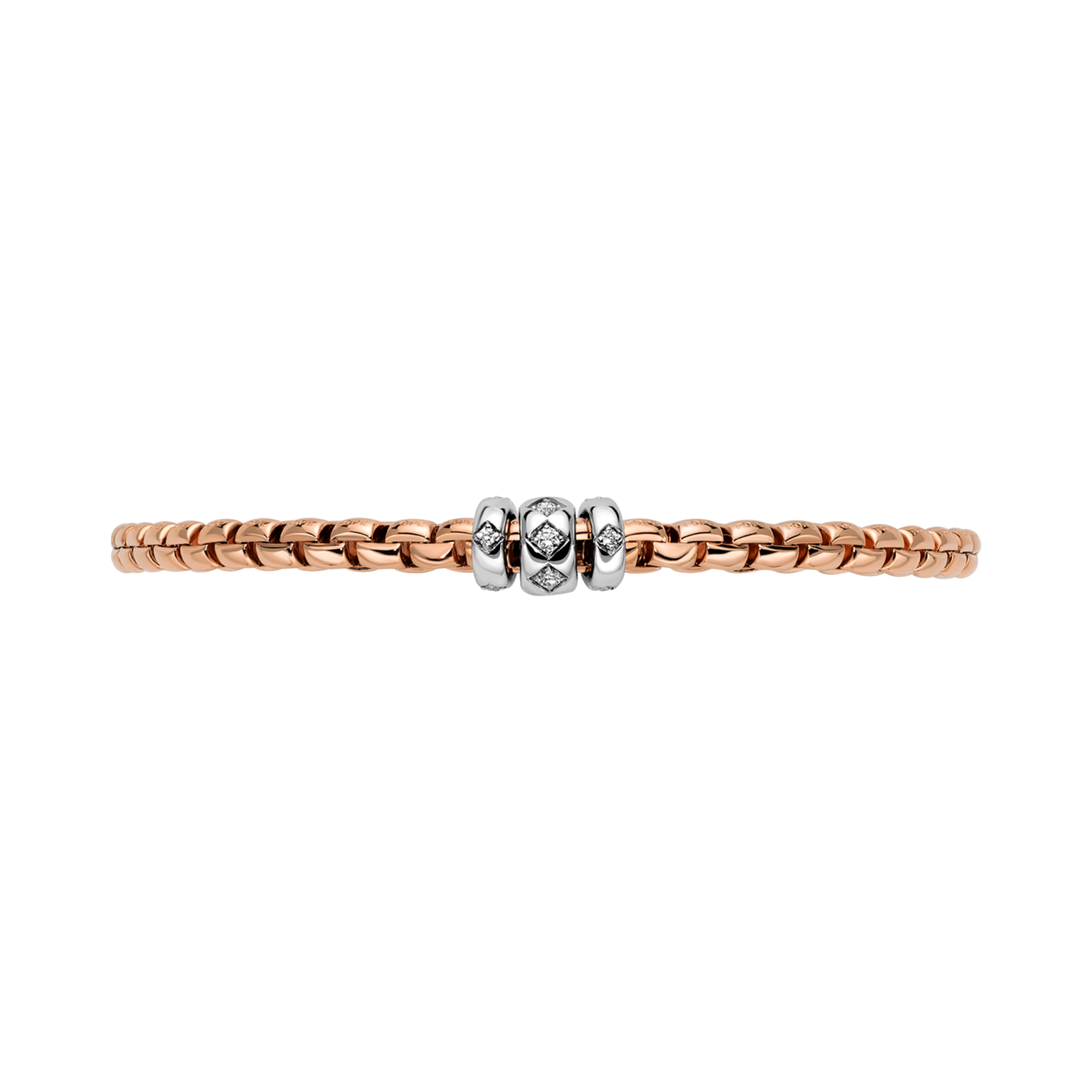 Fope Eka Flex'it 0.18ct Diamond Bracelet Brilliant Cut, Grain Set_3