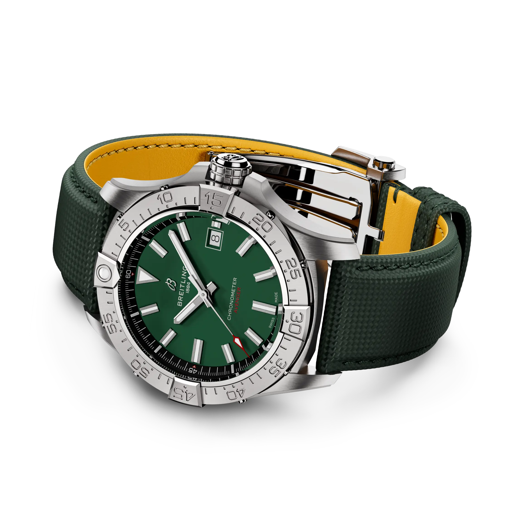 Breitling Avenger 42mm, Green Dial, Baton Numerals_3