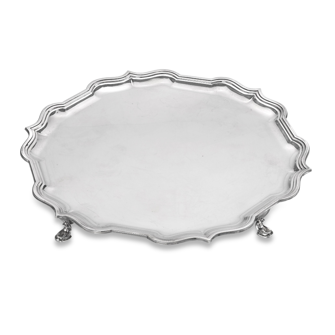 Silver Elizabeth II Salver Hallmarked London_1