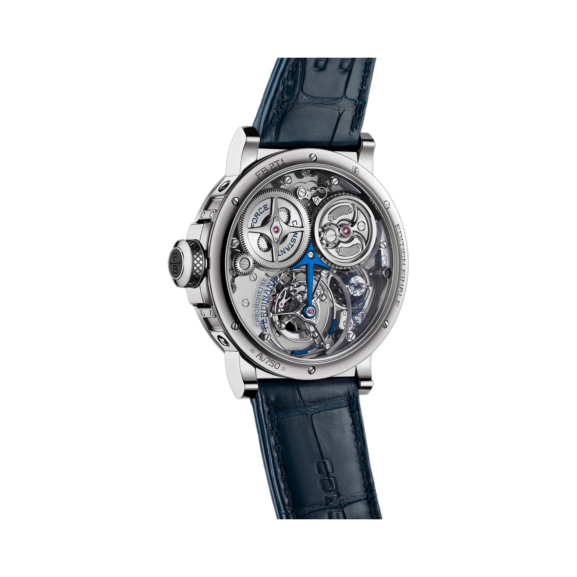 Ferdinand BerthoudChronomètre FB 2T 44mm, Blue Dial, Arabic/Baton Numerals_2