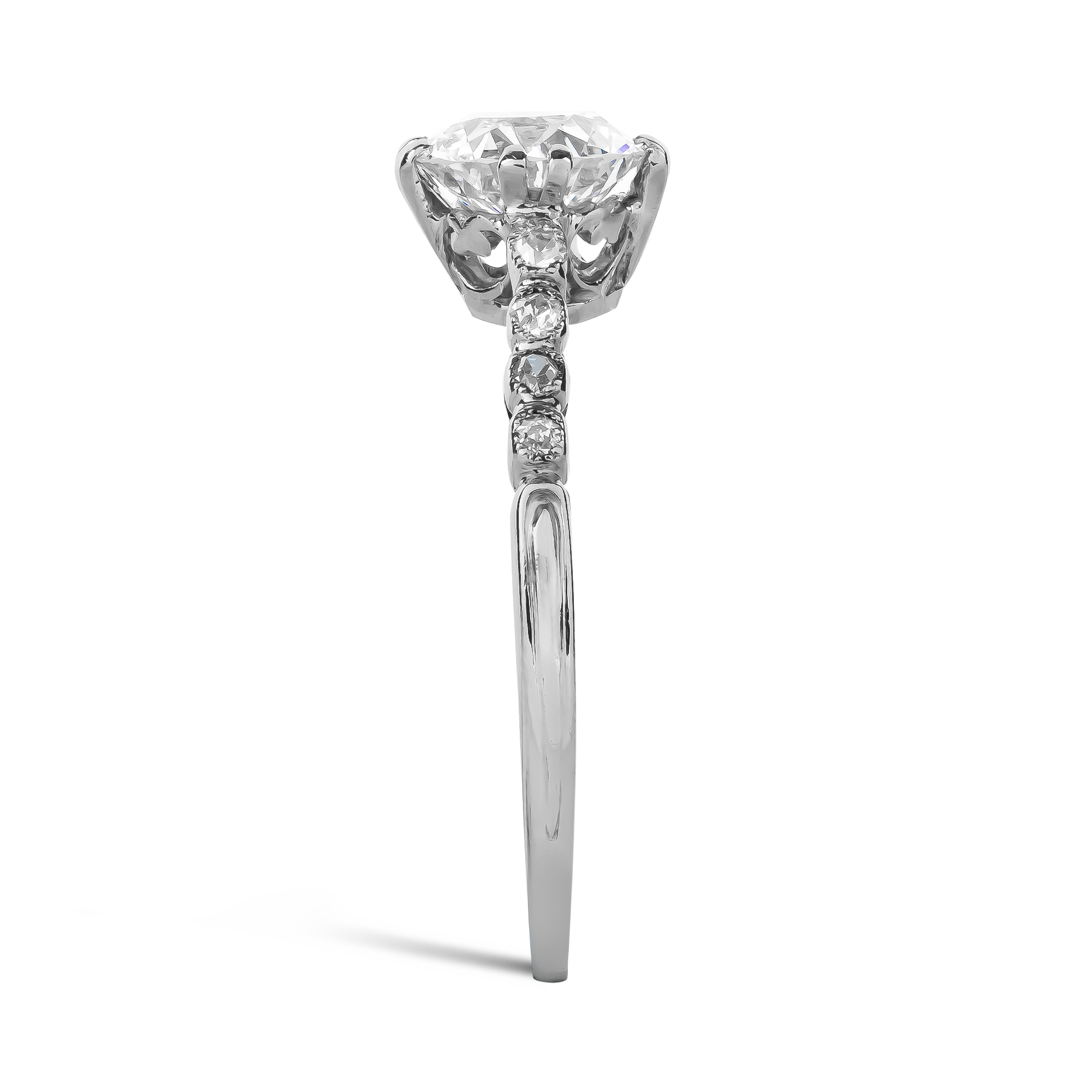 Old Cut 0.89ct Diamond Ring Old Cut, Claw Set_4