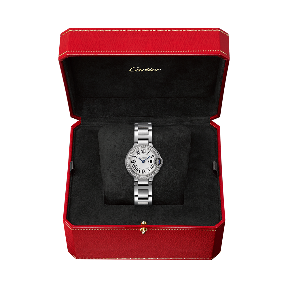 Cartier Ballon Bleu de Cartier 28mm, Silver Dial, Roman Numerals_4