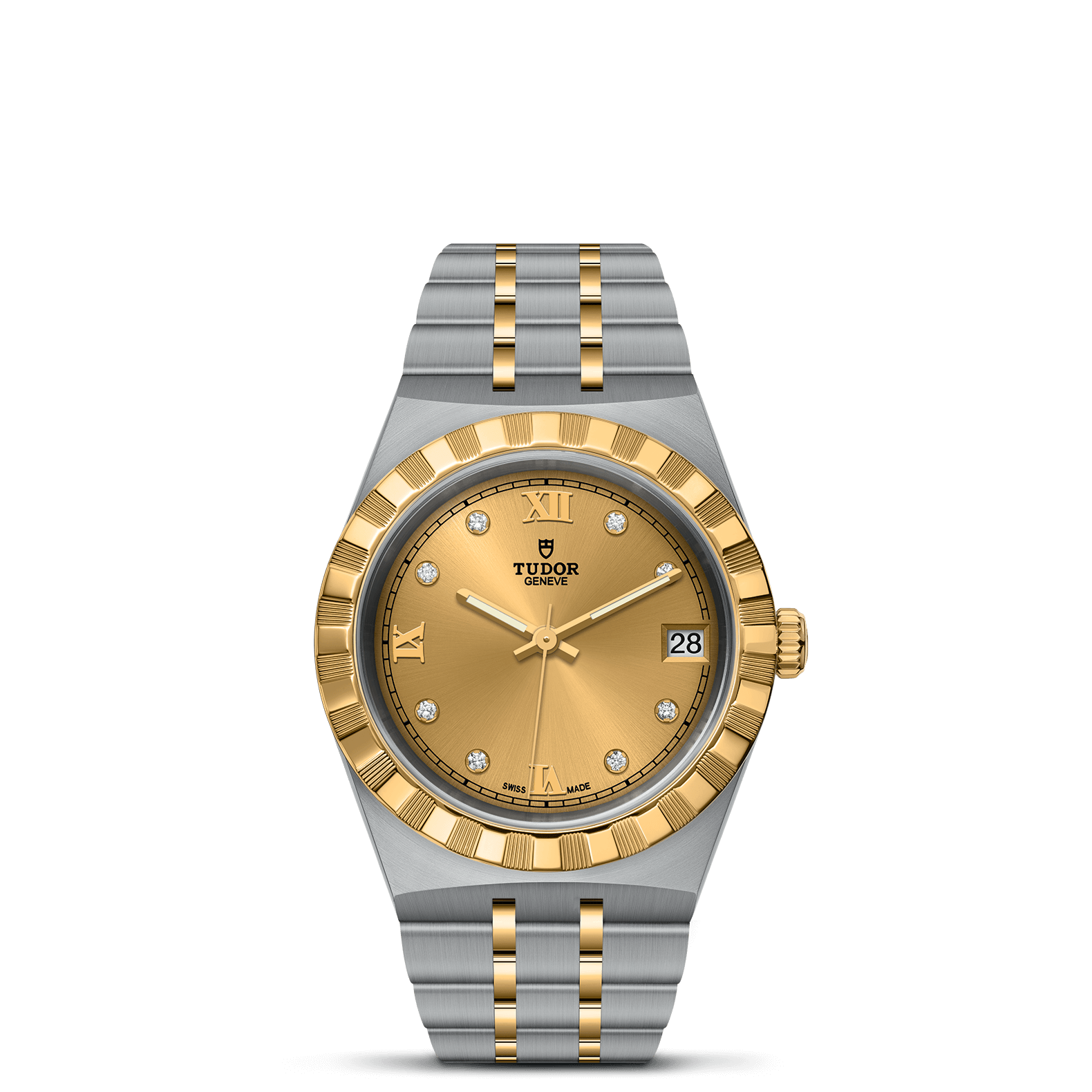 Tudor Royal 34mm. Champagne Dial. Diamond Numerals_1