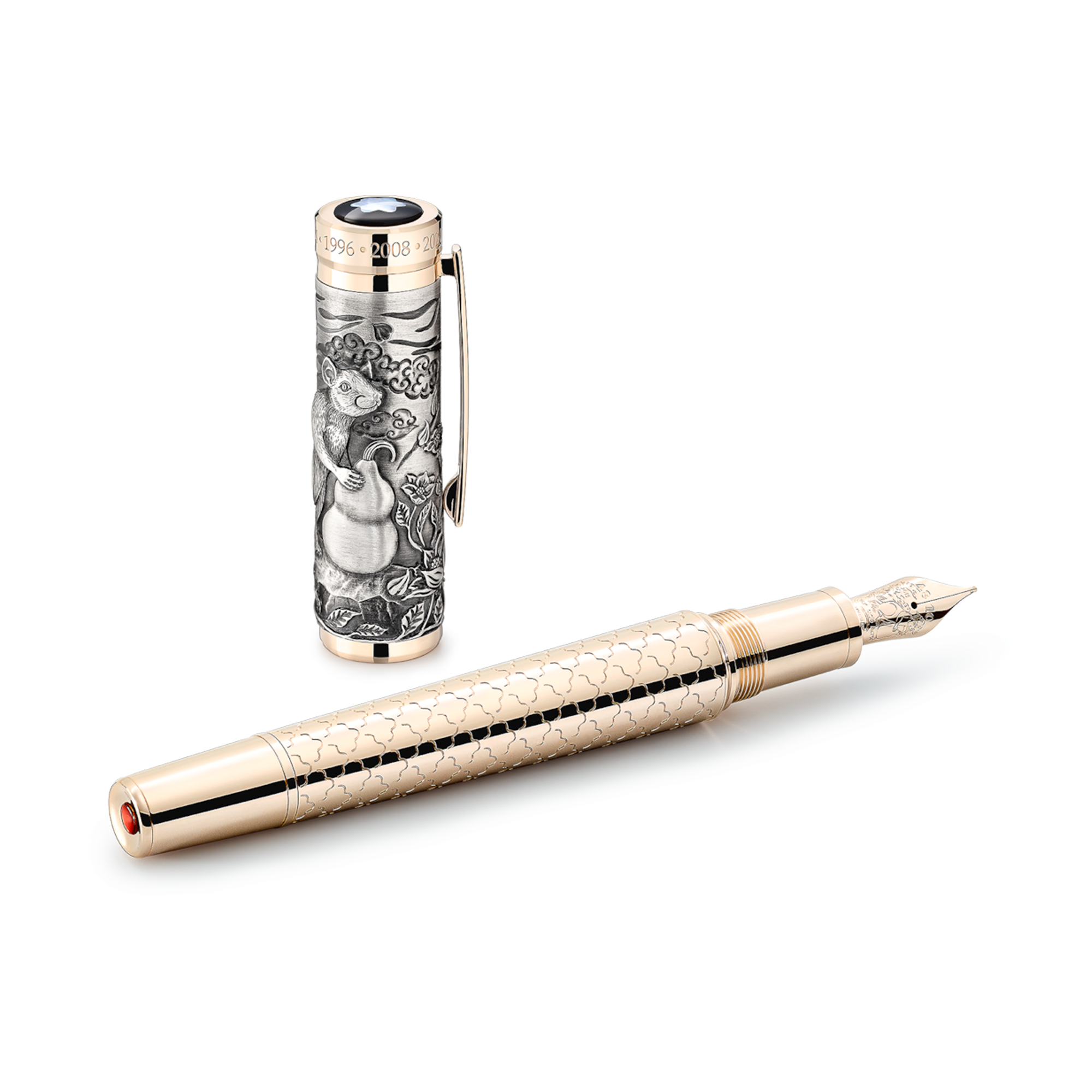 Montblanc The Legend of Zodiacs The Rat Limited Edition 512 Fountain Pen Mother of Pearl, Size M_2