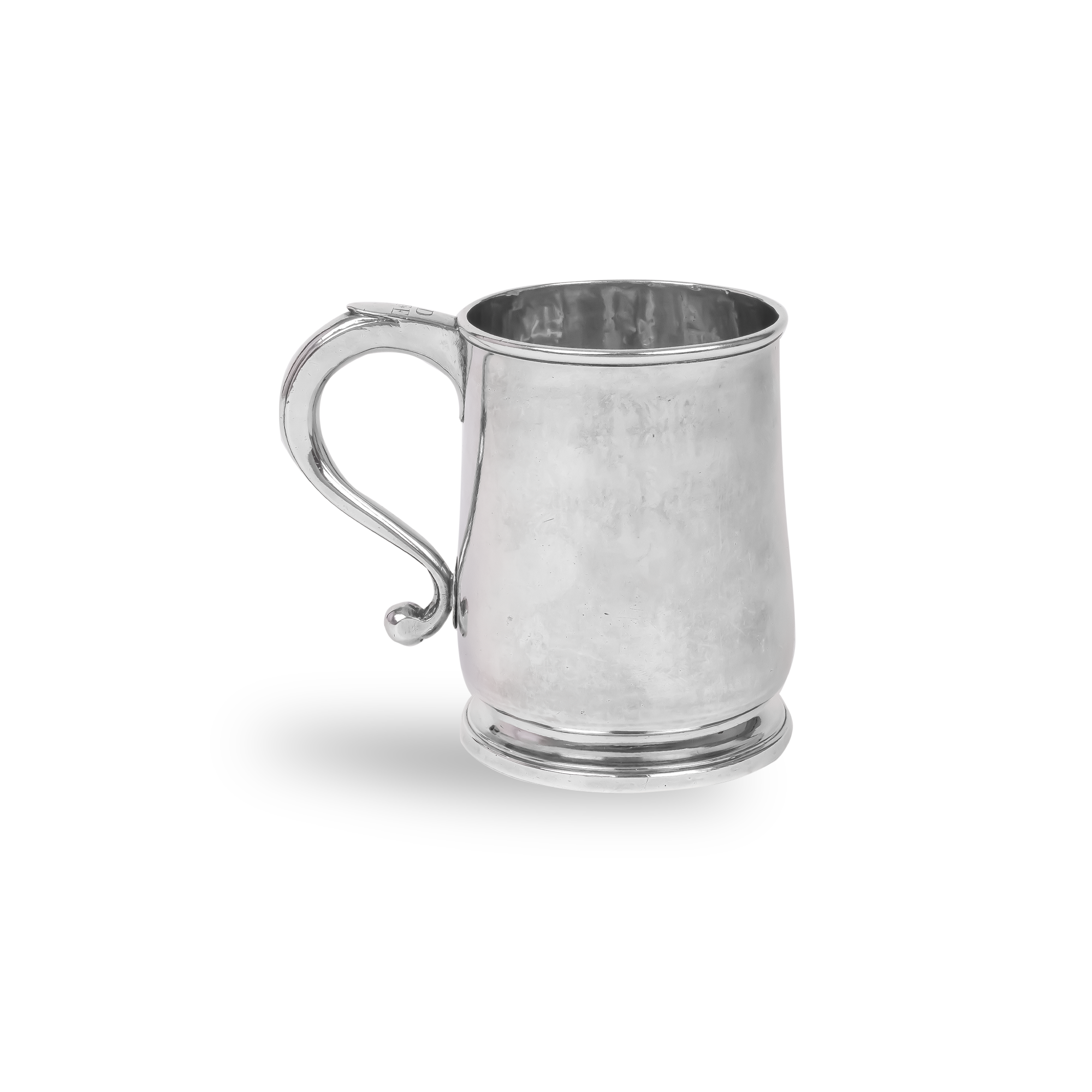 Silver George I 7.5oz Half Pint Mug Hallmarked London_1