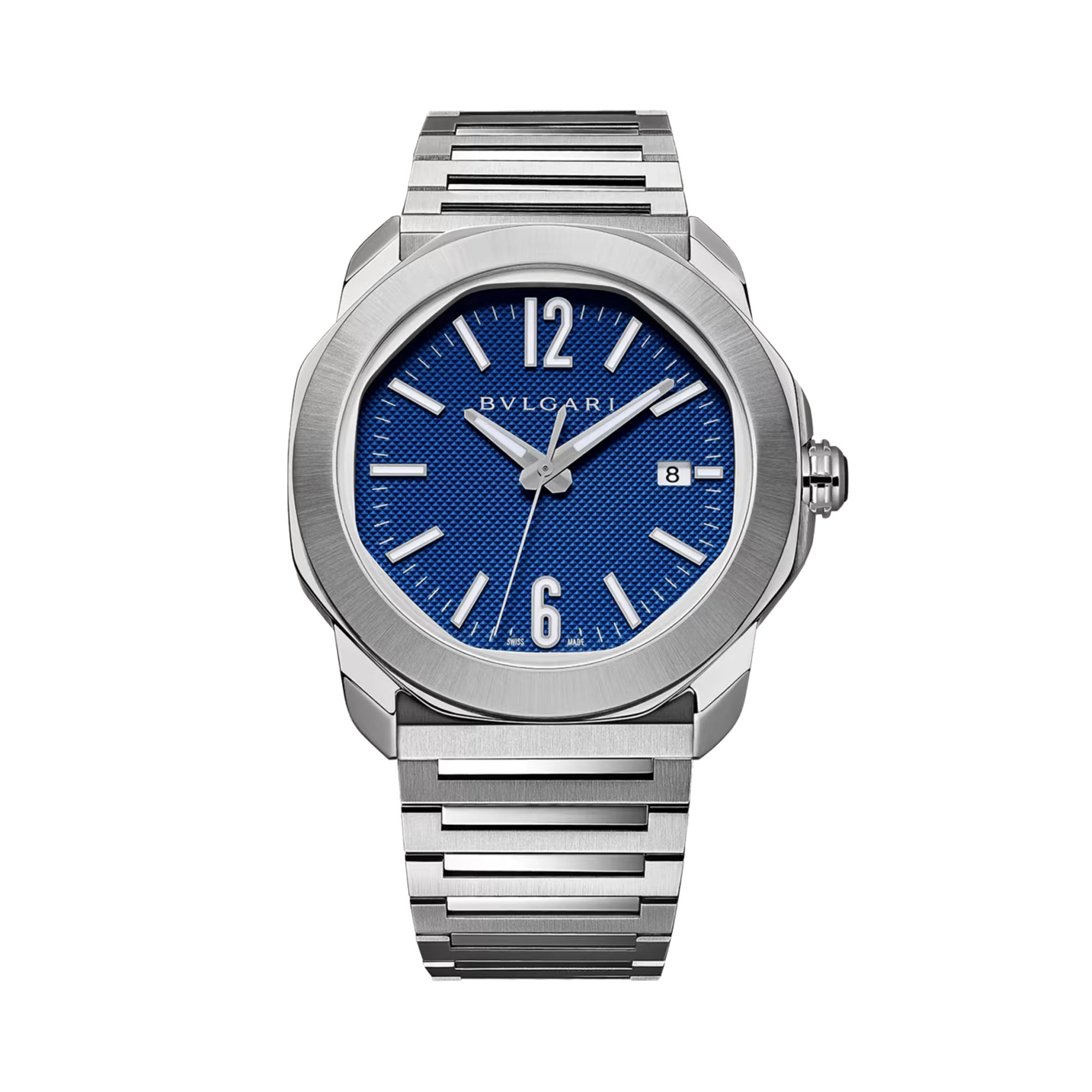 Octo Roma 41mm, Blue Dial, Arabic/Baton Numerals_1