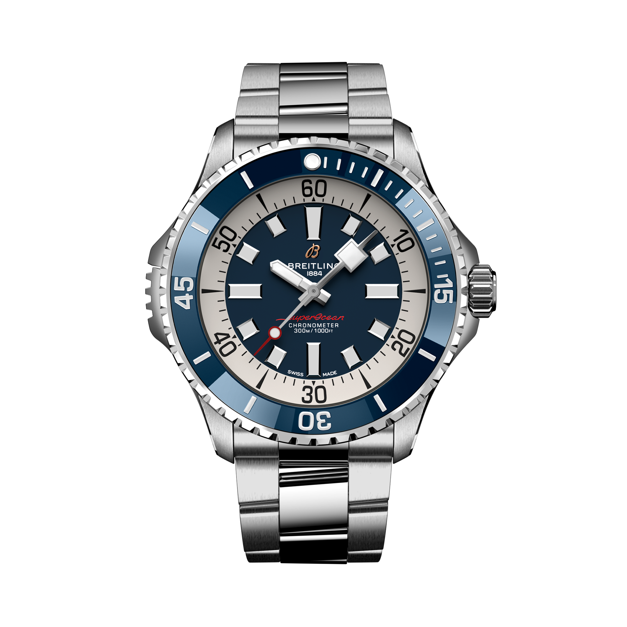 Breitling Superocean Automatic 46 46mm, Blue Dial, Arabic & Baton Numerals_1