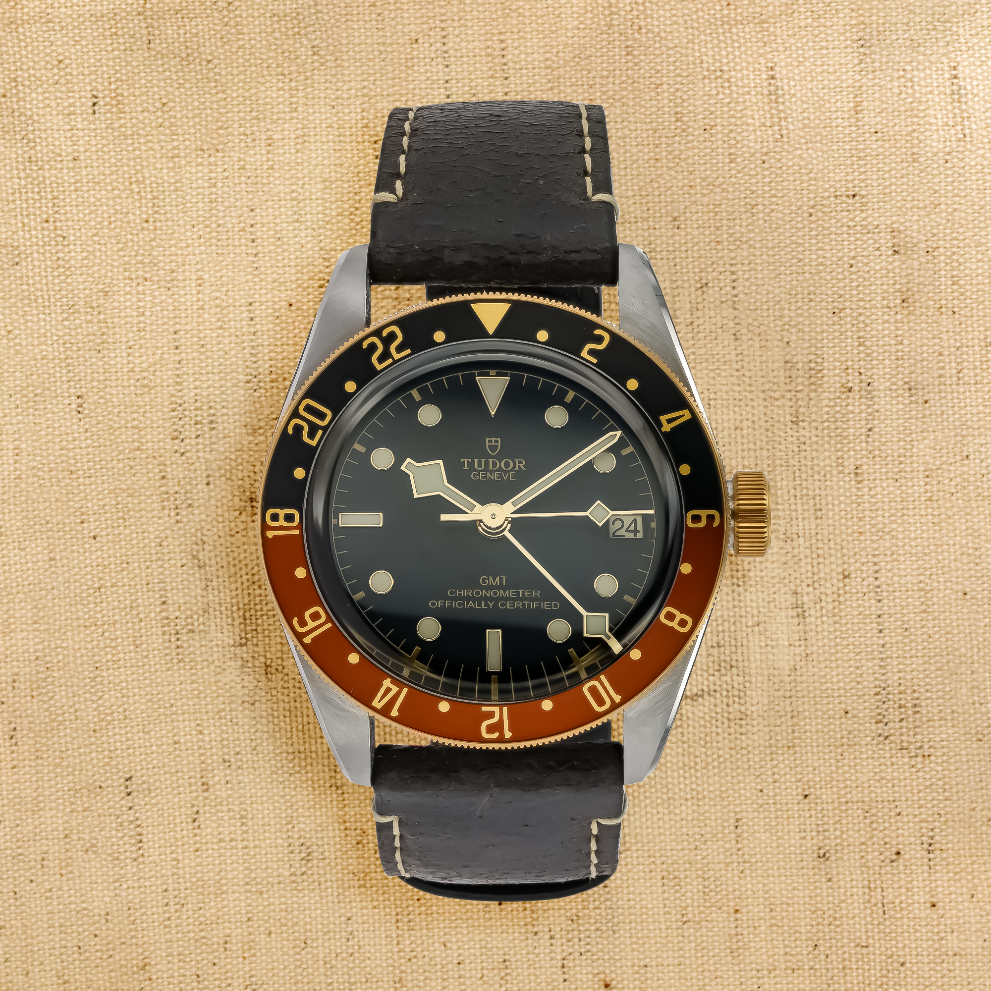 Pre-owned Tudor Black Bay GMT S&G 41mm, Black Dial, Baton Numerals_1