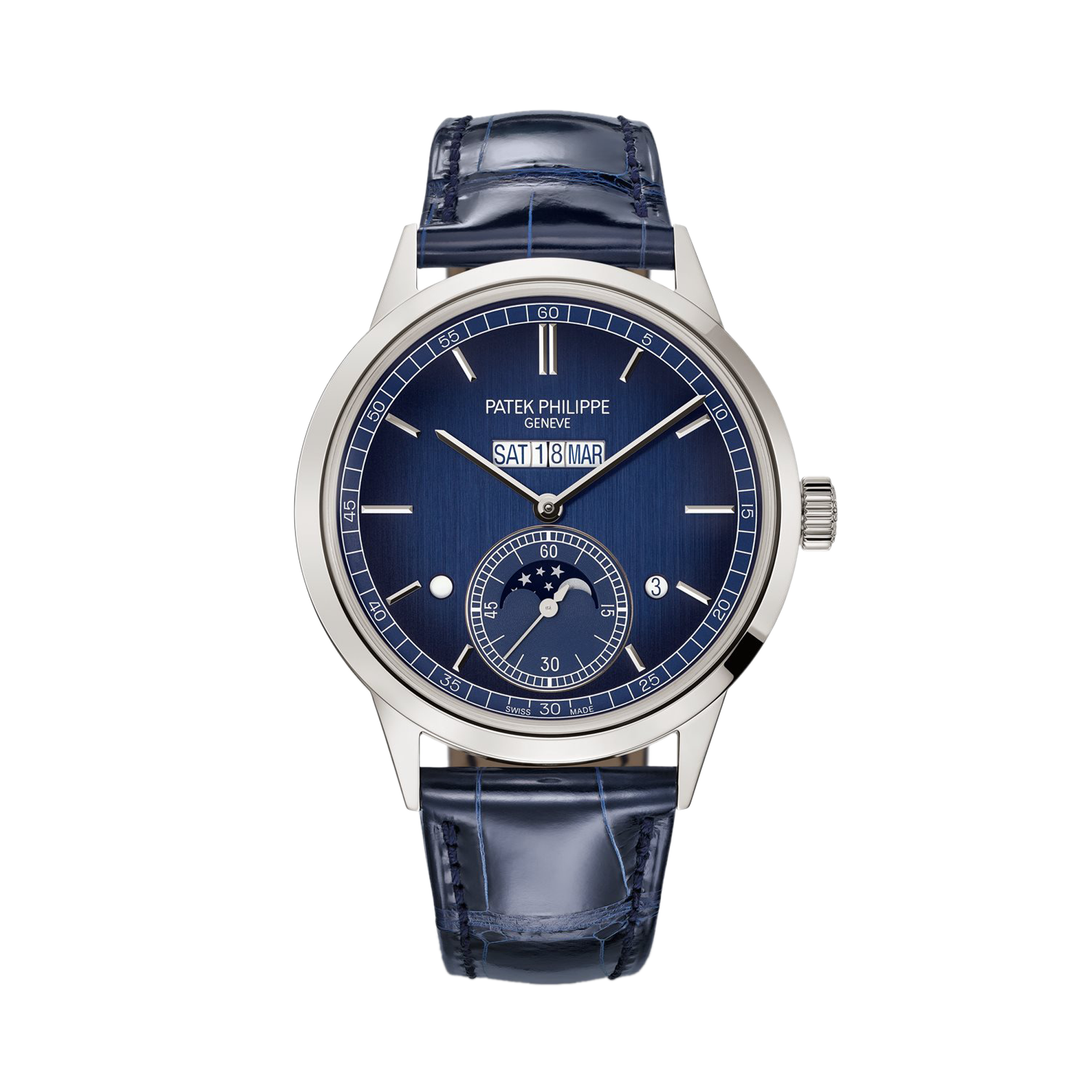 Patek Philippe Grand Complications 41.3mm, Blue Dial, Baton Markers_1
